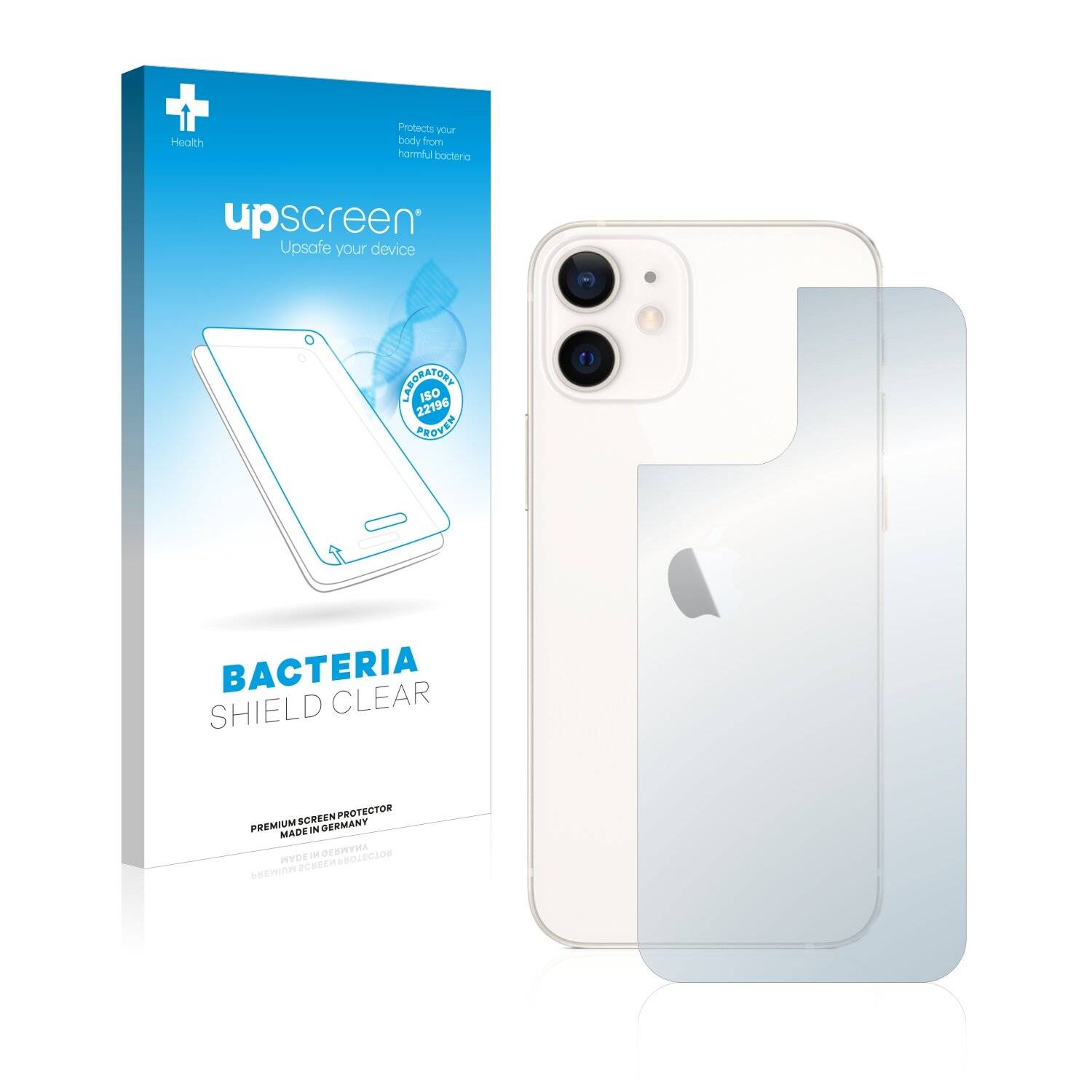 upscreen Bacteria Shield Clear Premium Antibakterielle Displayschutzfolie für Apple iPhone