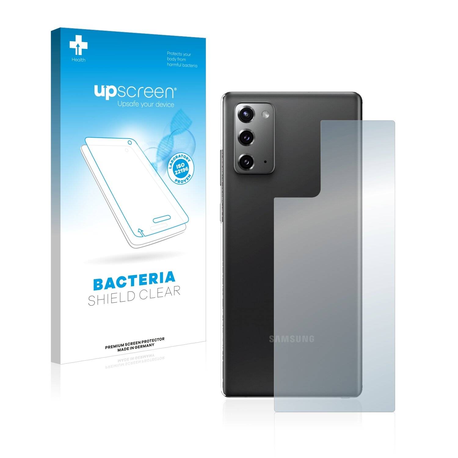 upscreen Bacteria Shield Clear Premium Antibakterielle Displayschutzfolie für Samsung Galaxy