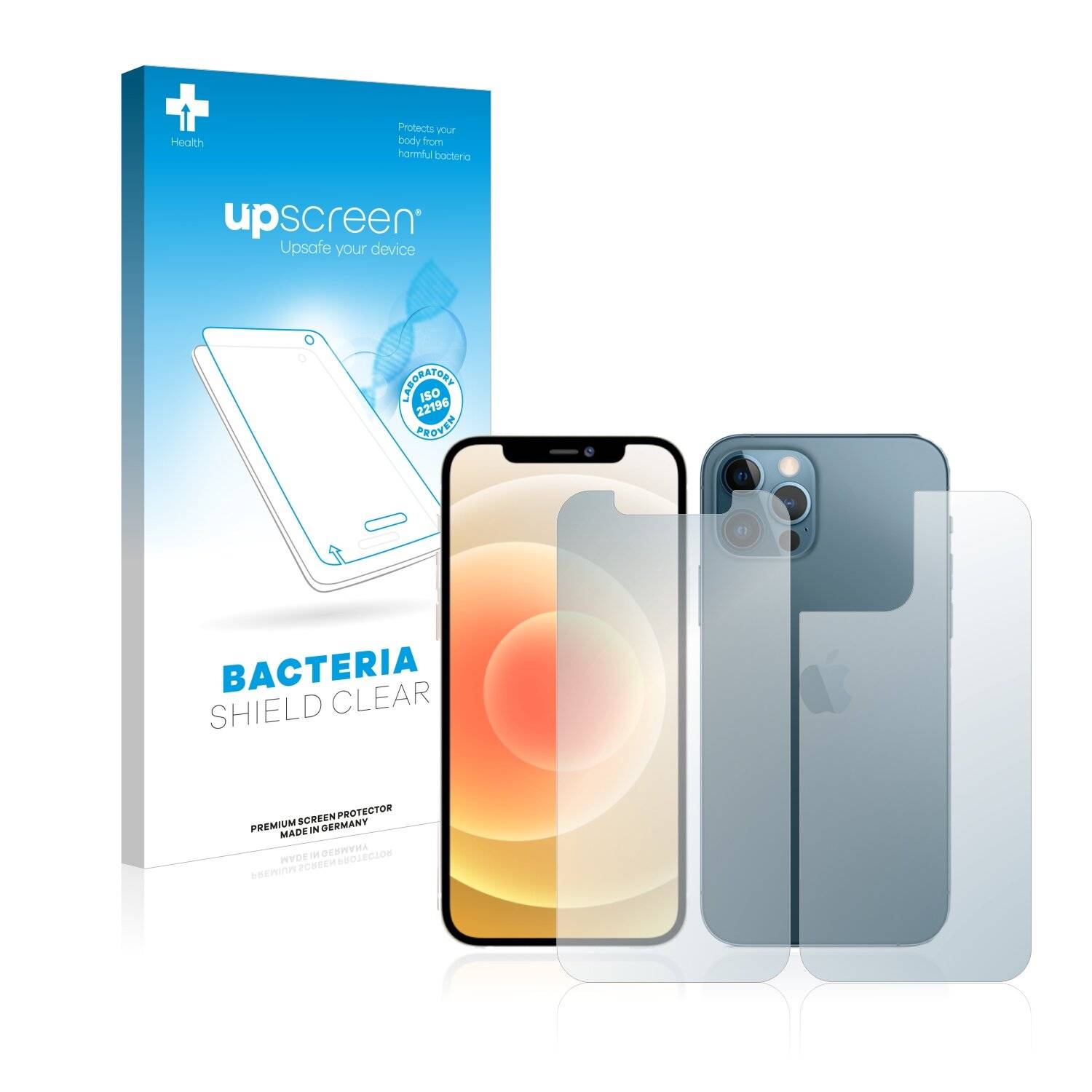 upscreen Bacteria Shield Clear Premium Antibakterielle Displayschutzfolie für Apple iPhone
