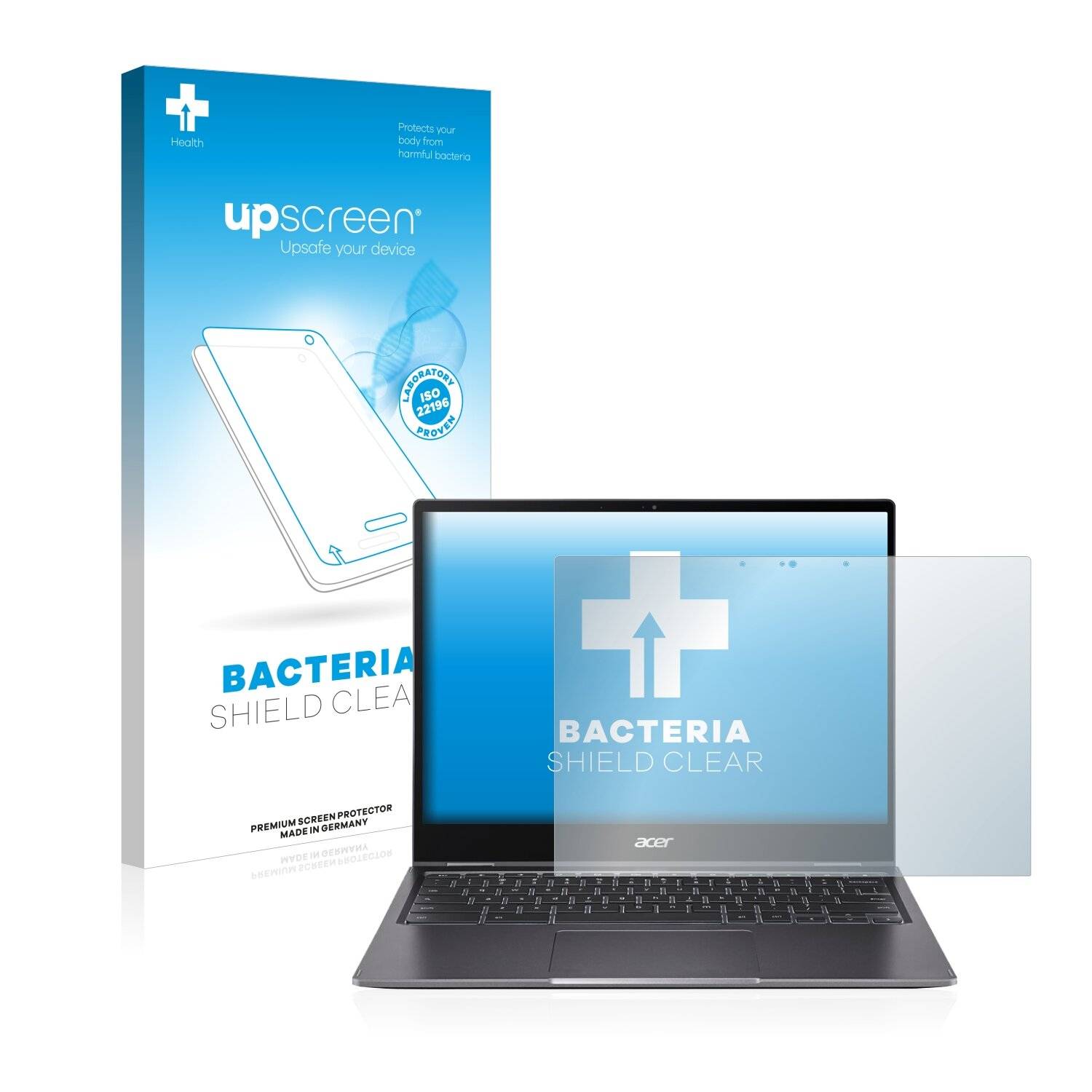 upscreen Bacteria Shield Clear Premium Antibakterielle Displayschutzfolie für Acer