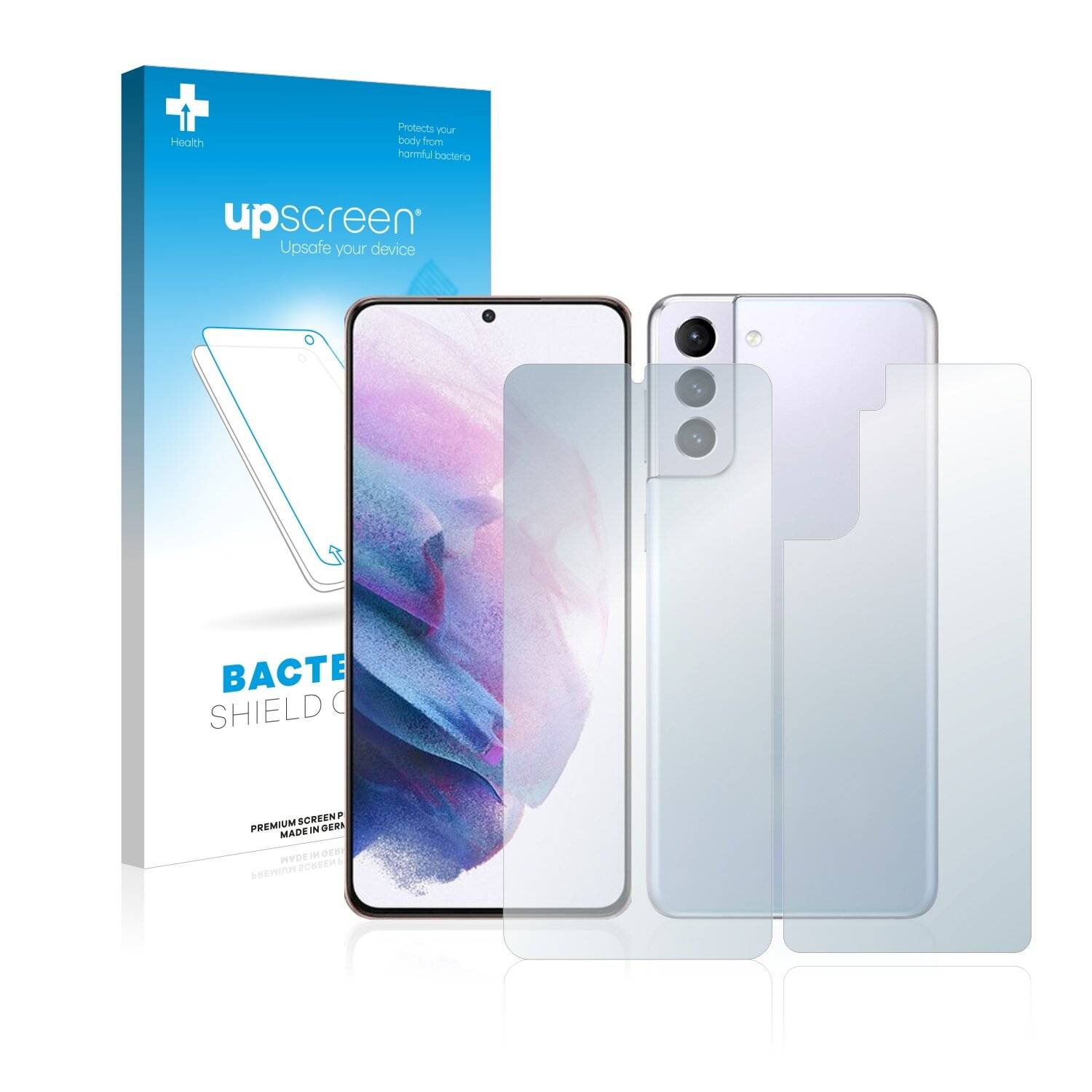upscreen Bacteria Shield Clear Premium Antibakterielle Displayschutzfolie für Samsung Galaxy