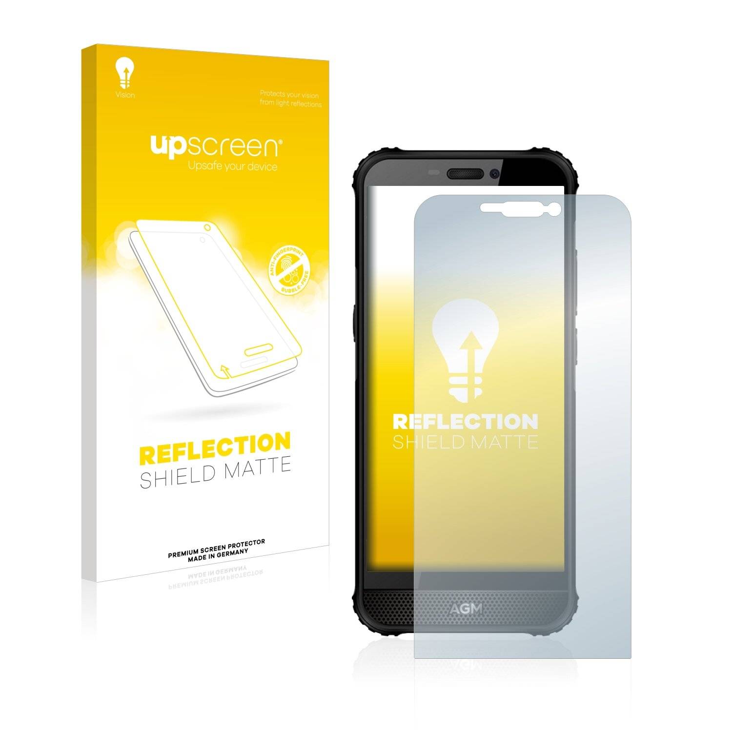 upscreen Reflection Shield Matte Premium Displayschutzfolie für AGM