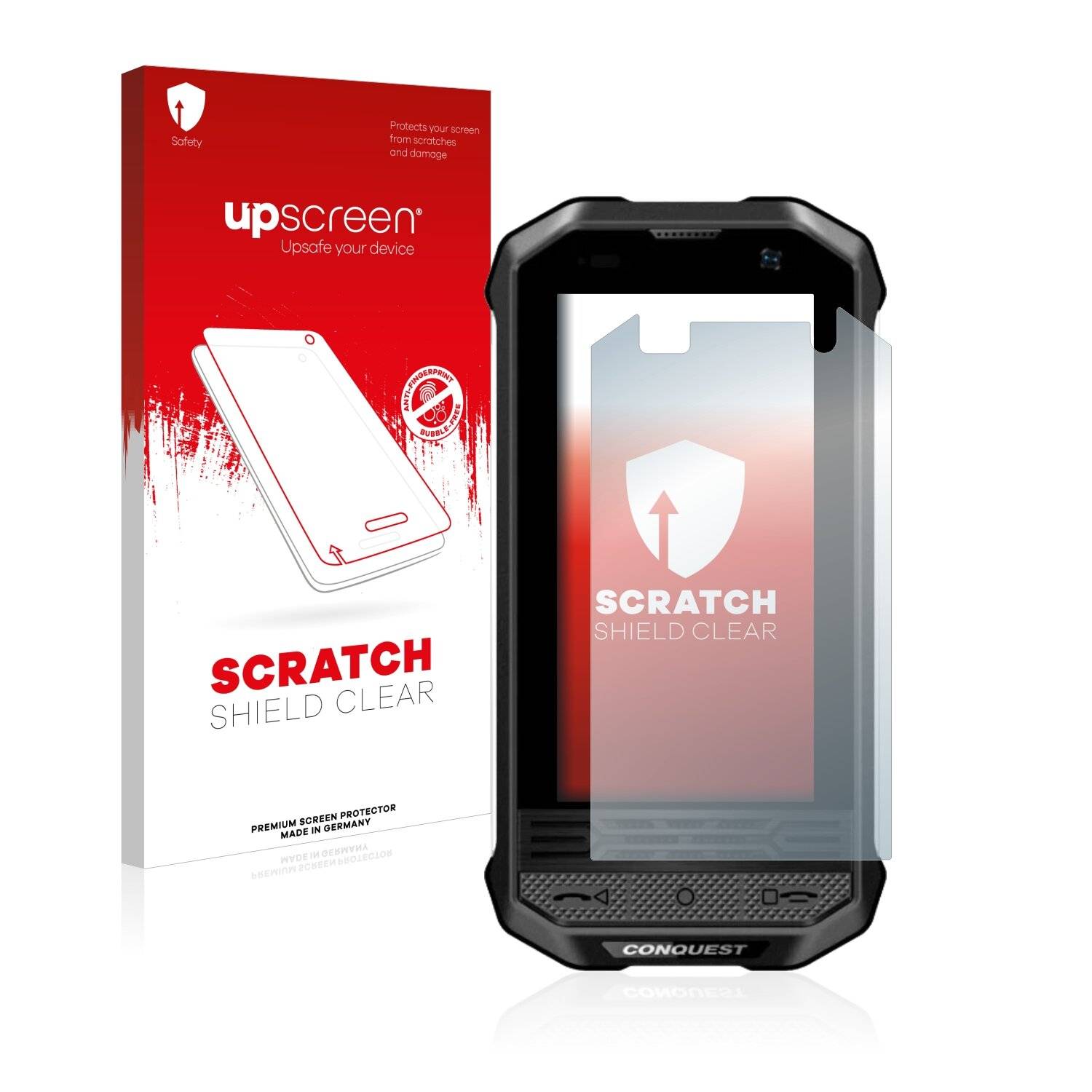 upscreen Scratch Shield Clear Premium Displayschutzfolie für Conquest F2