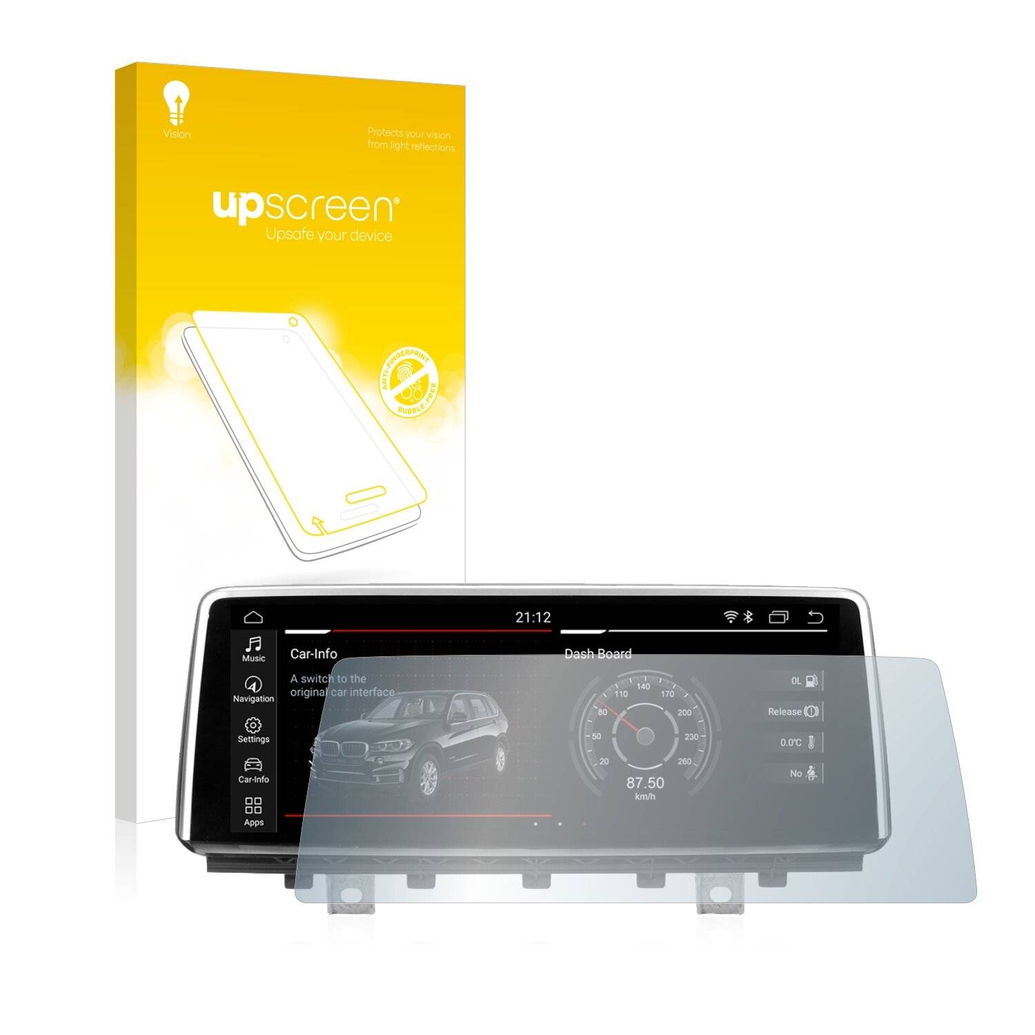 upscreen Reflection Shield Matte Premium Displayschutzfolie für BMW X5 F15 2013-2018