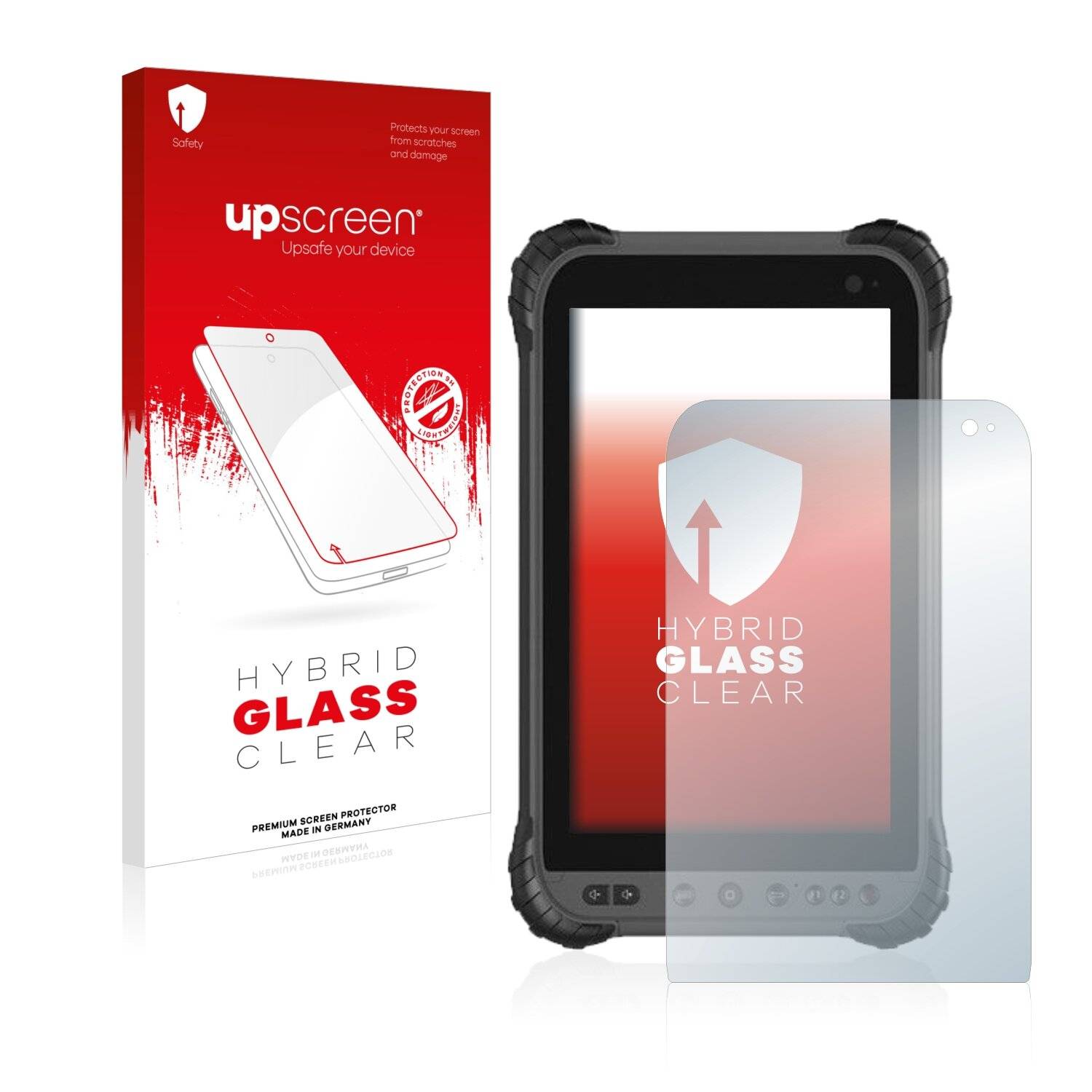 upscreen Hybrid Glass Clear Premium Schutzglas Folie für Logic Instruments Fieldbook