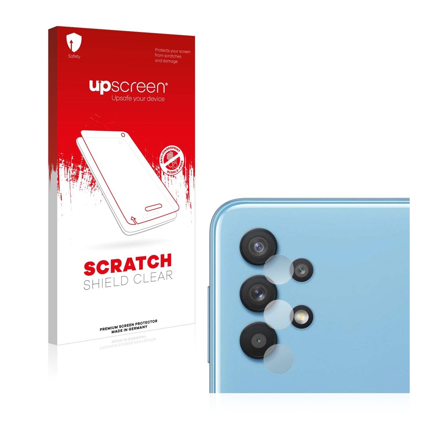 upscreen Scratch Shield Clear Premium Displayschutzfolie für Samsung Galaxy A32 5G (NUR