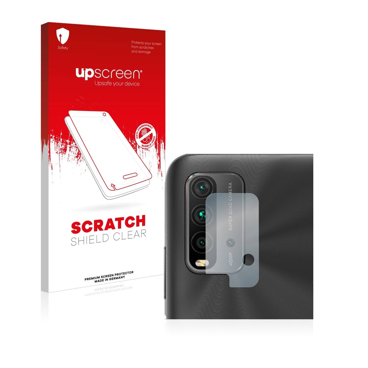 upscreen Scratch Shield Clear Premium Displayschutzfolie für Xiaomi Redmi 9T (NUR