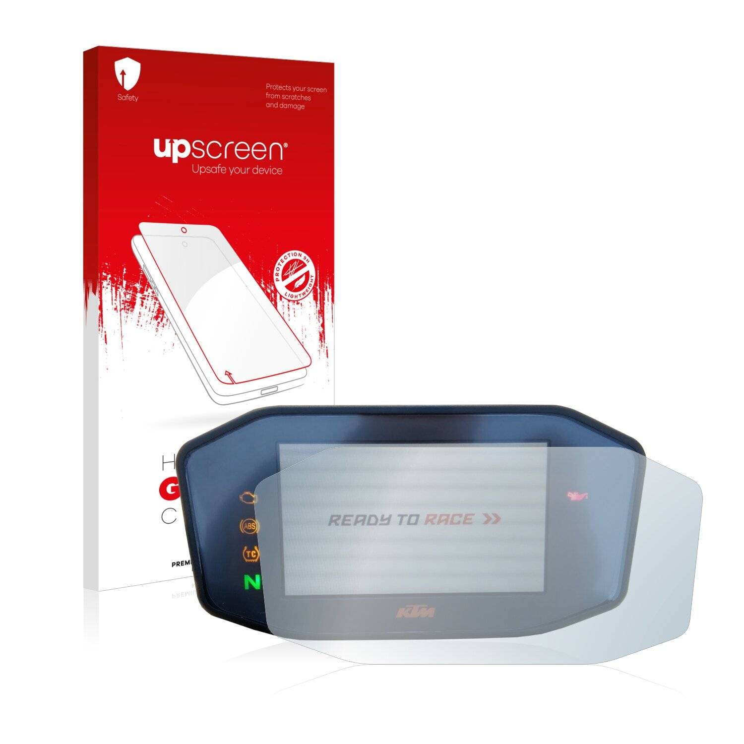 upscreen Hybrid Glass Clear Premium Schutzglas Folie für KTM 890 Duke R 2020 TFT