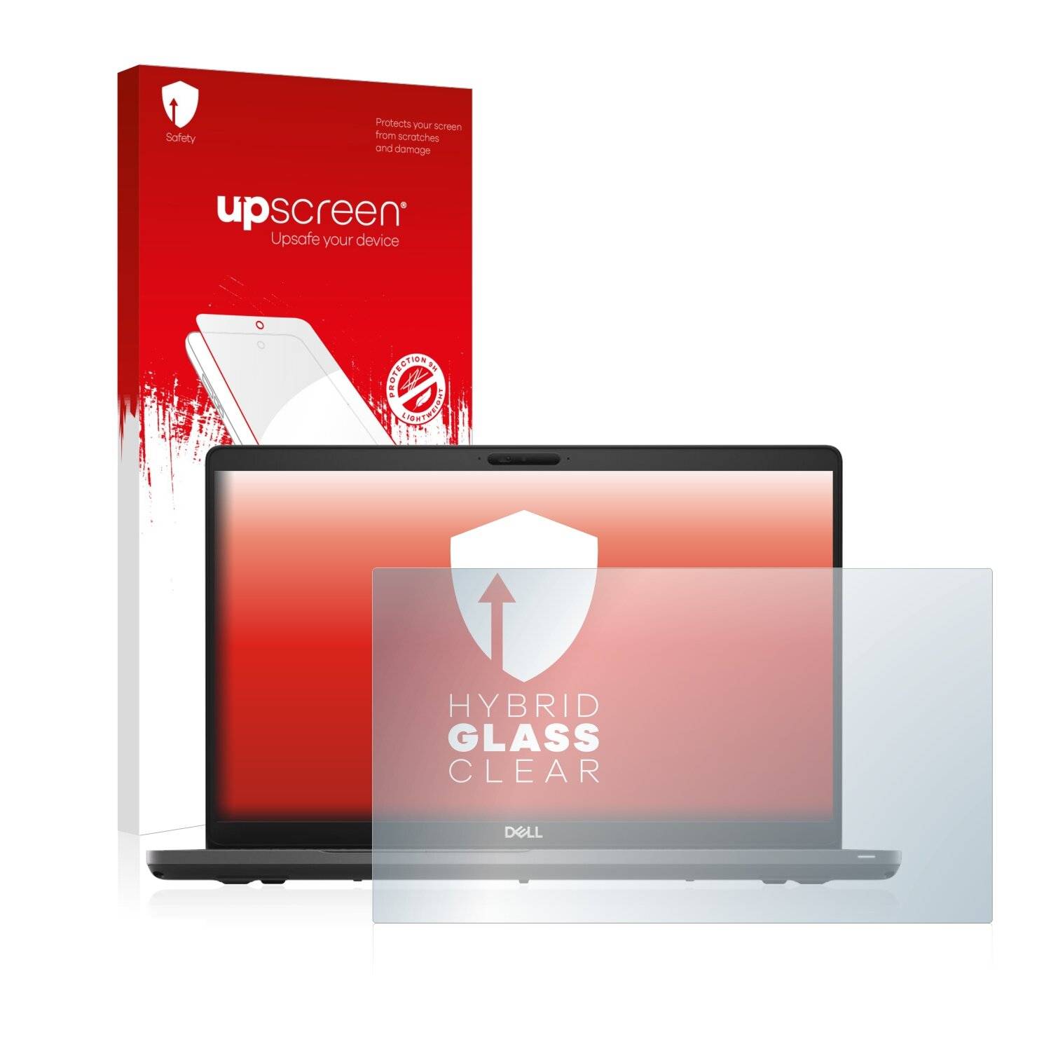 upscreen Hybrid Glass Clear Premium Schutzglas Folie für Dell Latitude