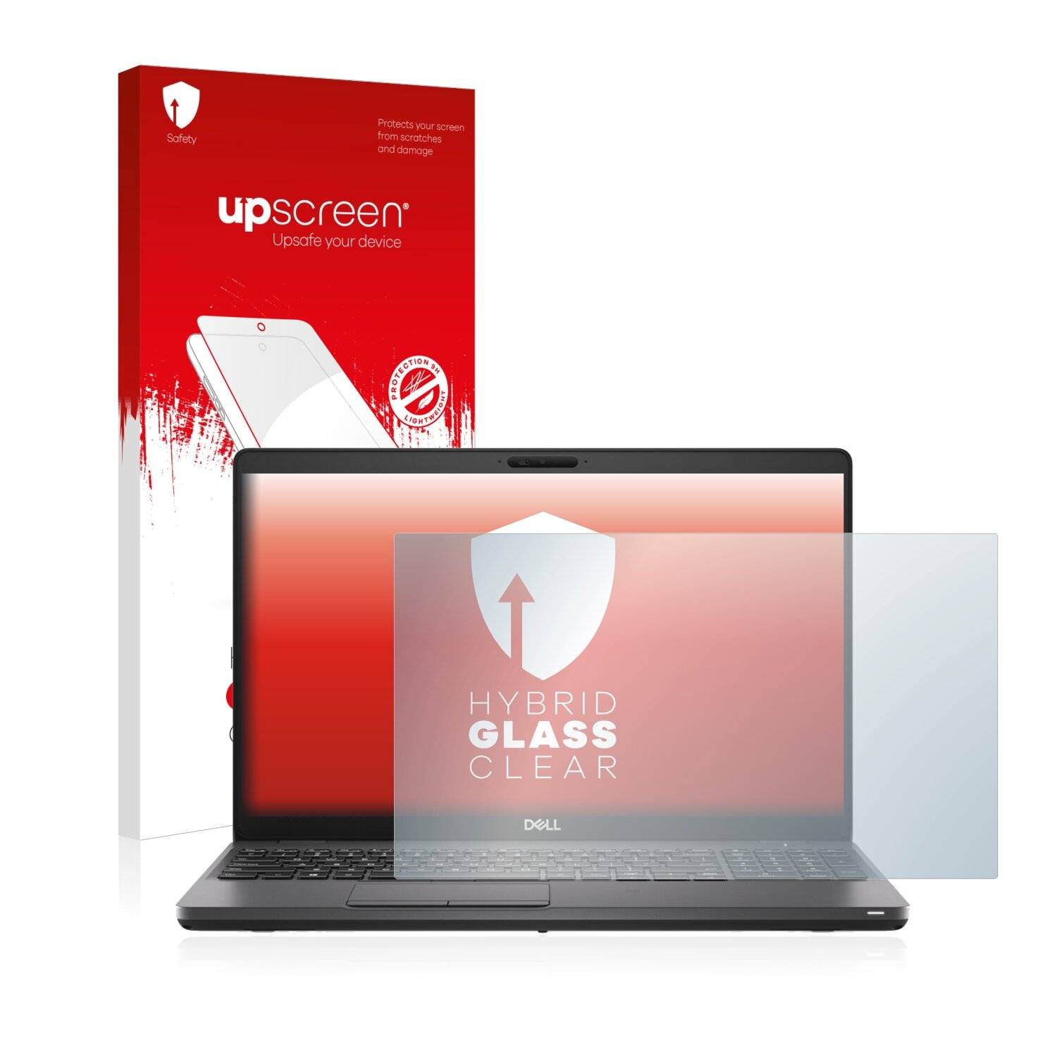 upscreen Hybrid Glass Clear Premium Schutzglas Folie für Dell Precision