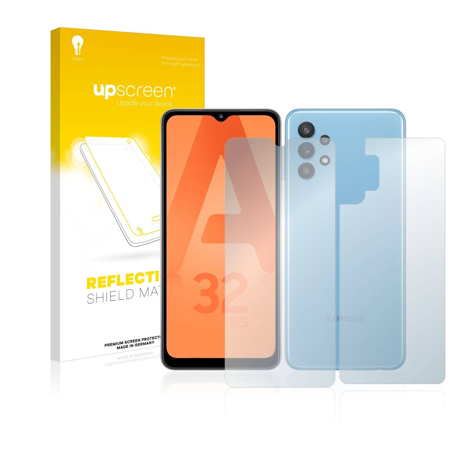 upscreen Reflection Shield Matte Premium Displayschutzfolie für Samsung Galaxy A32 5G