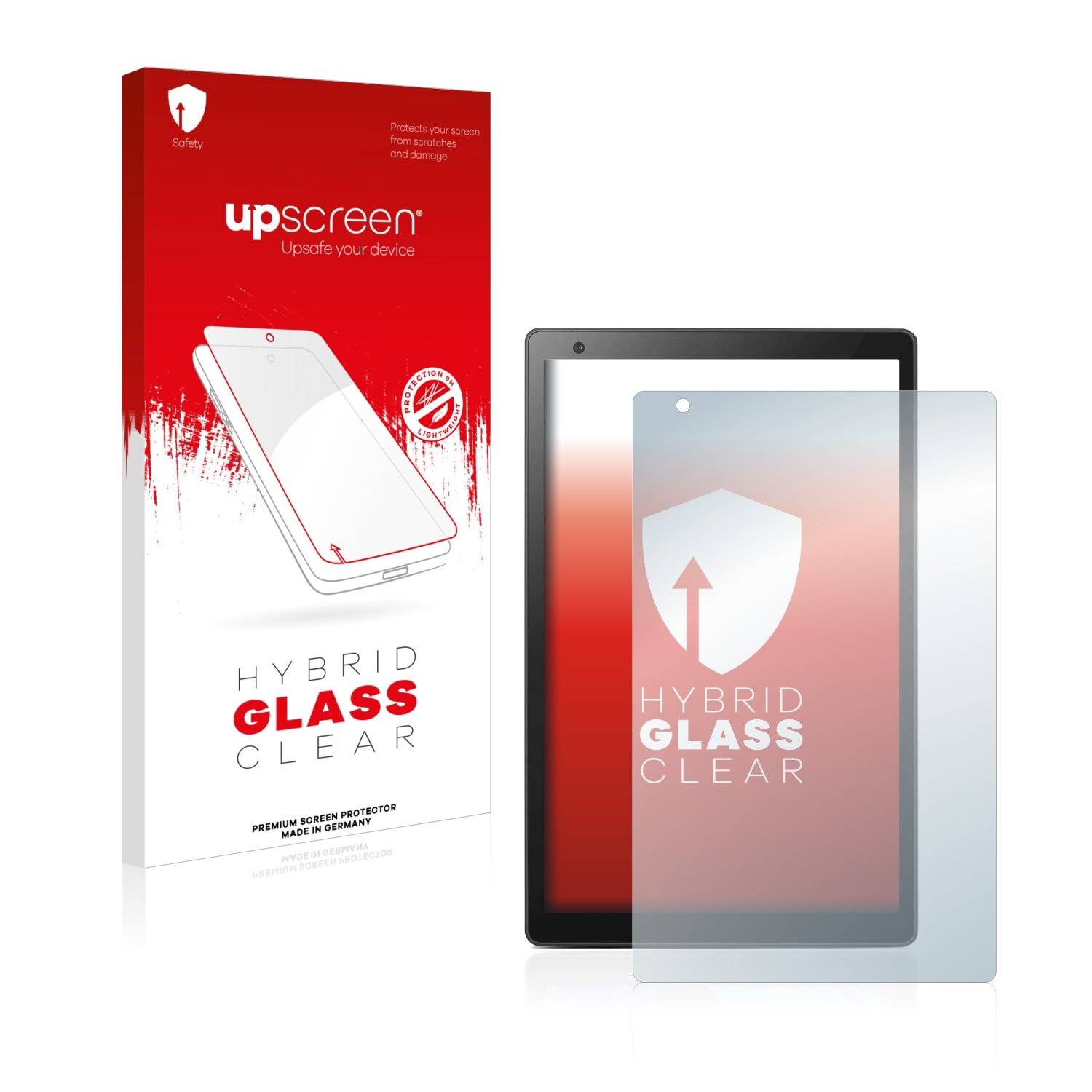 upscreen Hybrid Glass Clear Premium Schutzglas Folie für Vankyo MatrixPad