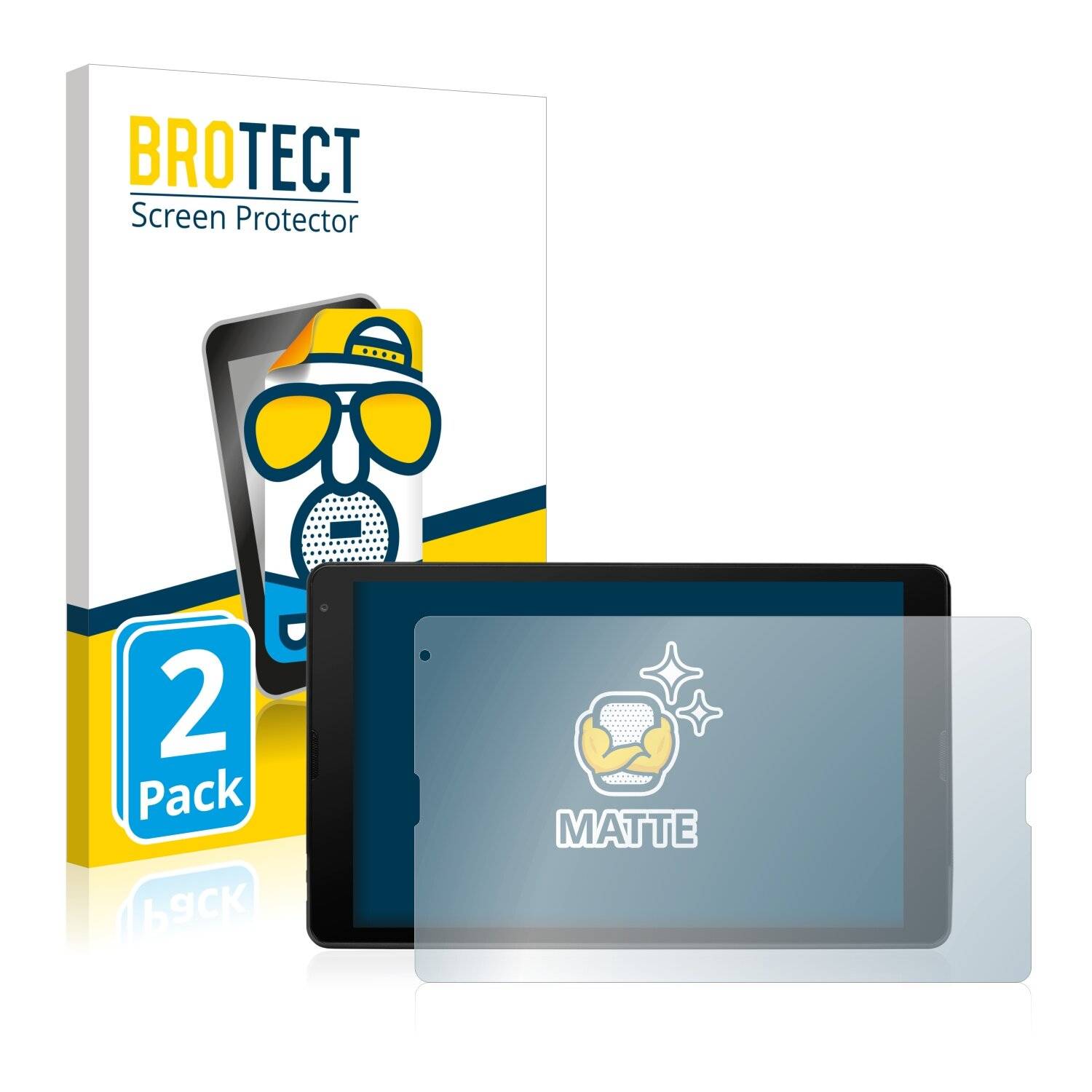 2x BROTECT Matte Displayschutzfolie für Medion Lifetab E10420 - Entspiegelt,