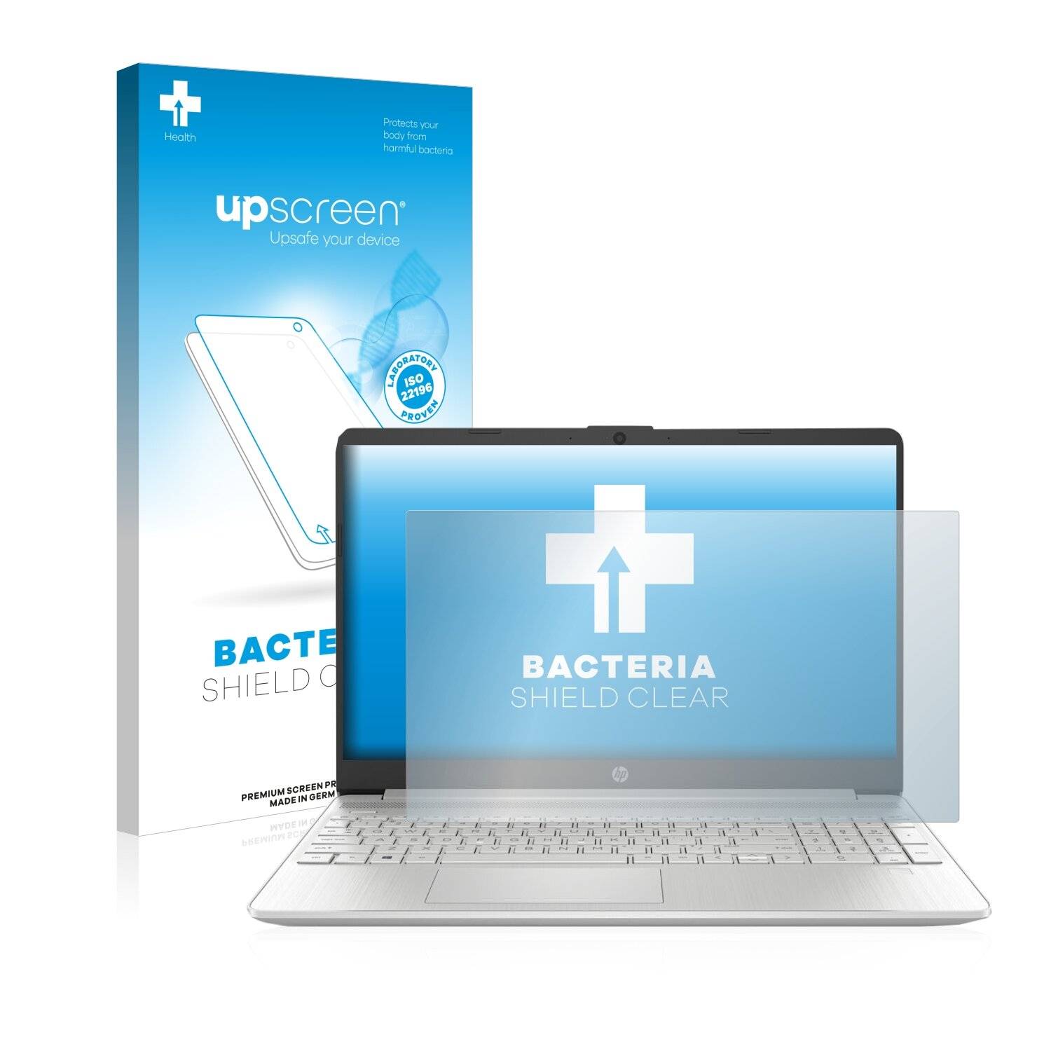 upscreen Bacteria Shield Clear Premium Antibakterielle Displayschutzfolie für HP