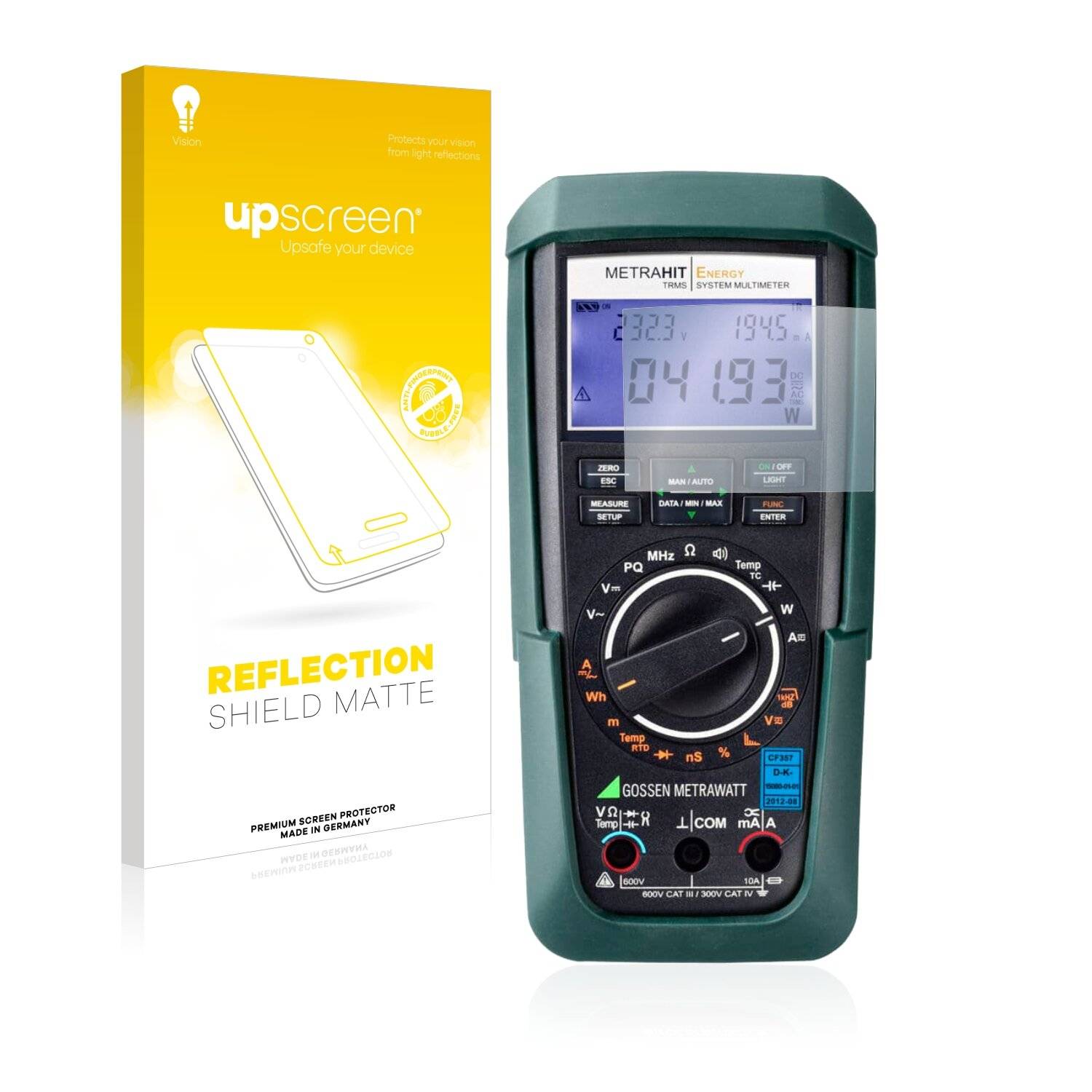 upscreen Reflection Shield Matte Premium Displayschutzfolie für Gossen Metrawatt Metrahit