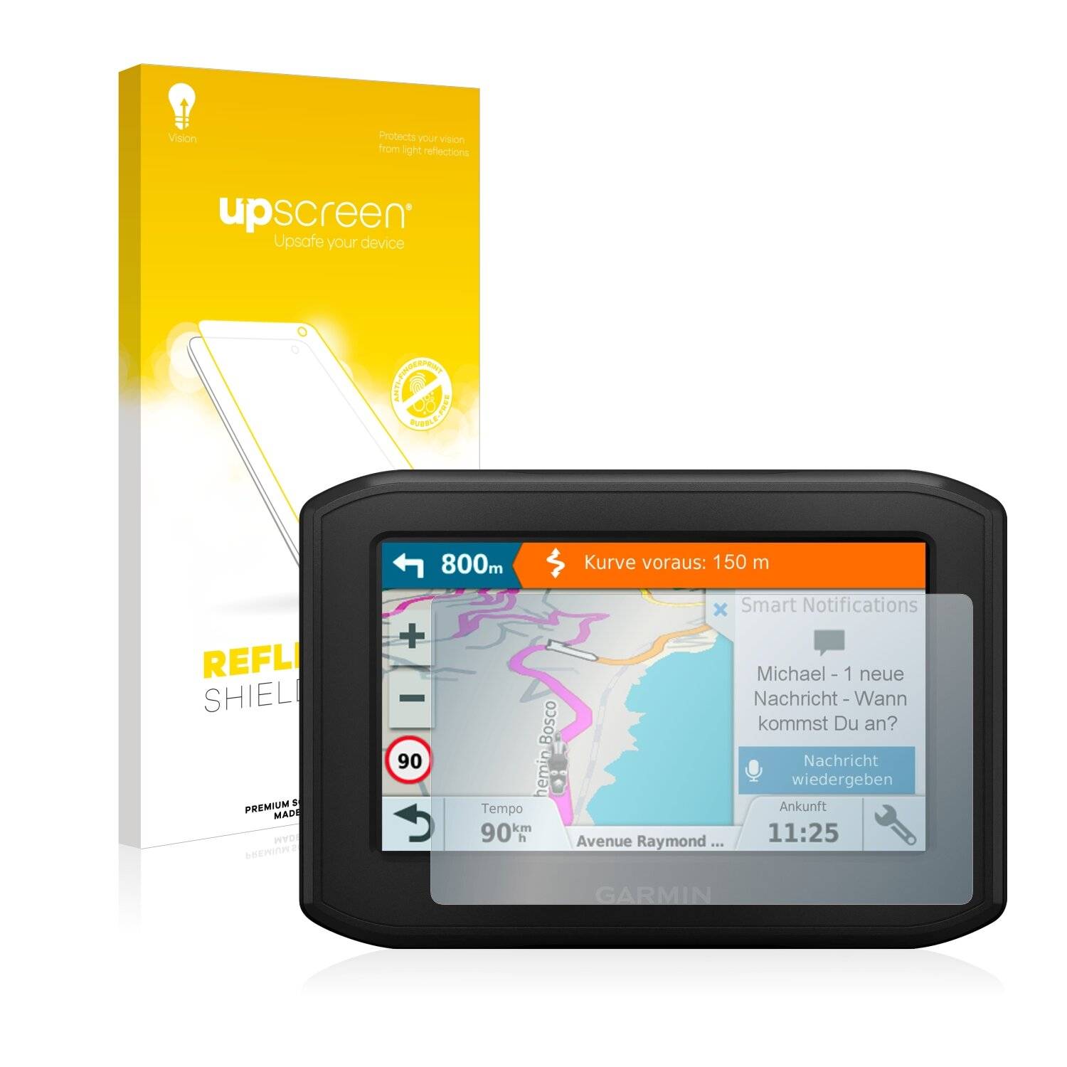 upscreen Reflection Shield Matte Premium Displayschutzfolie für Garmin zumo