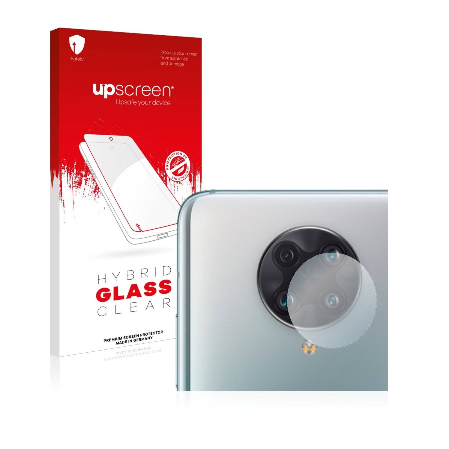 upscreen Hybrid Glass Clear Premium Schutzglas Folie für Xiaomi Redmi K30 Ultra (NUR