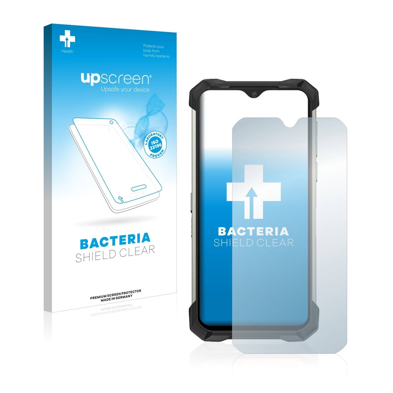 upscreen Bacteria Shield Clear Premium Antibakterielle Displayschutzfolie für Doogee S88