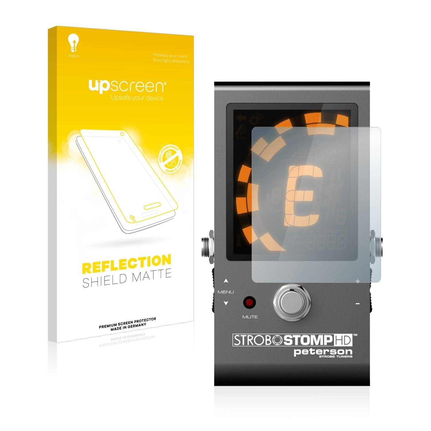 upscreen Reflection Shield Matte Premium Displayschutzfolie für Peterson Strobostomp
