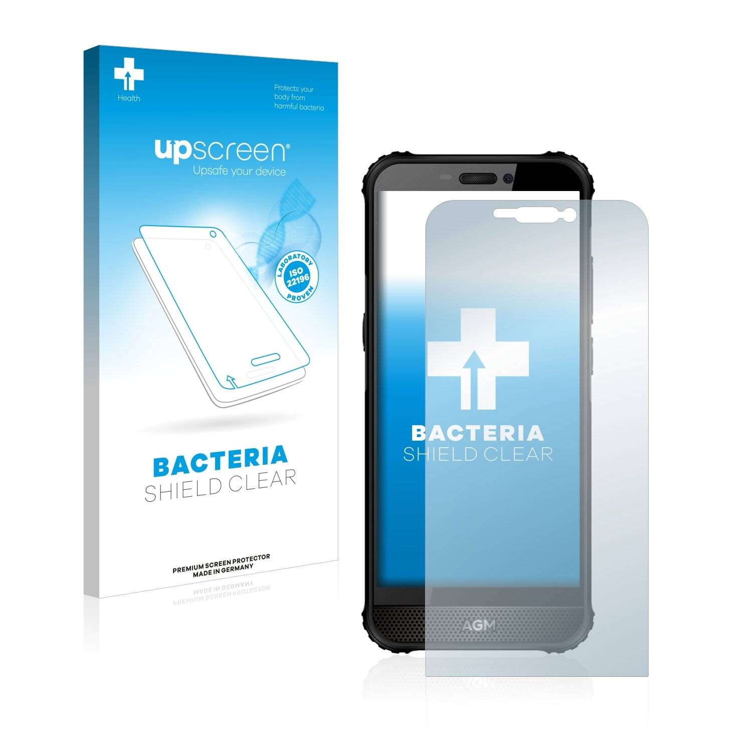 upscreen Bacteria Shield Clear Premium Antibakterielle Displayschutzfolie für AGM