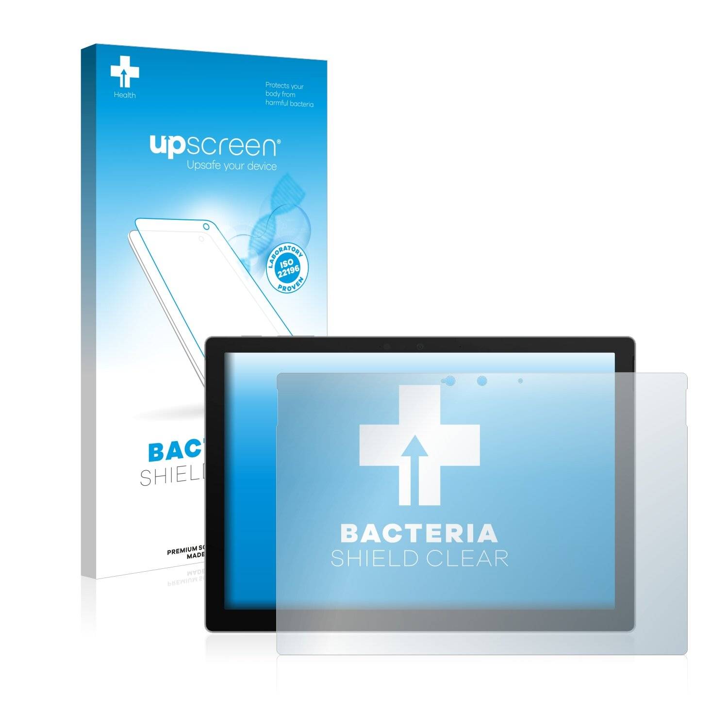 upscreen Bacteria Shield Clear Premium Antibakterielle Displayschutzfolie für Microsoft