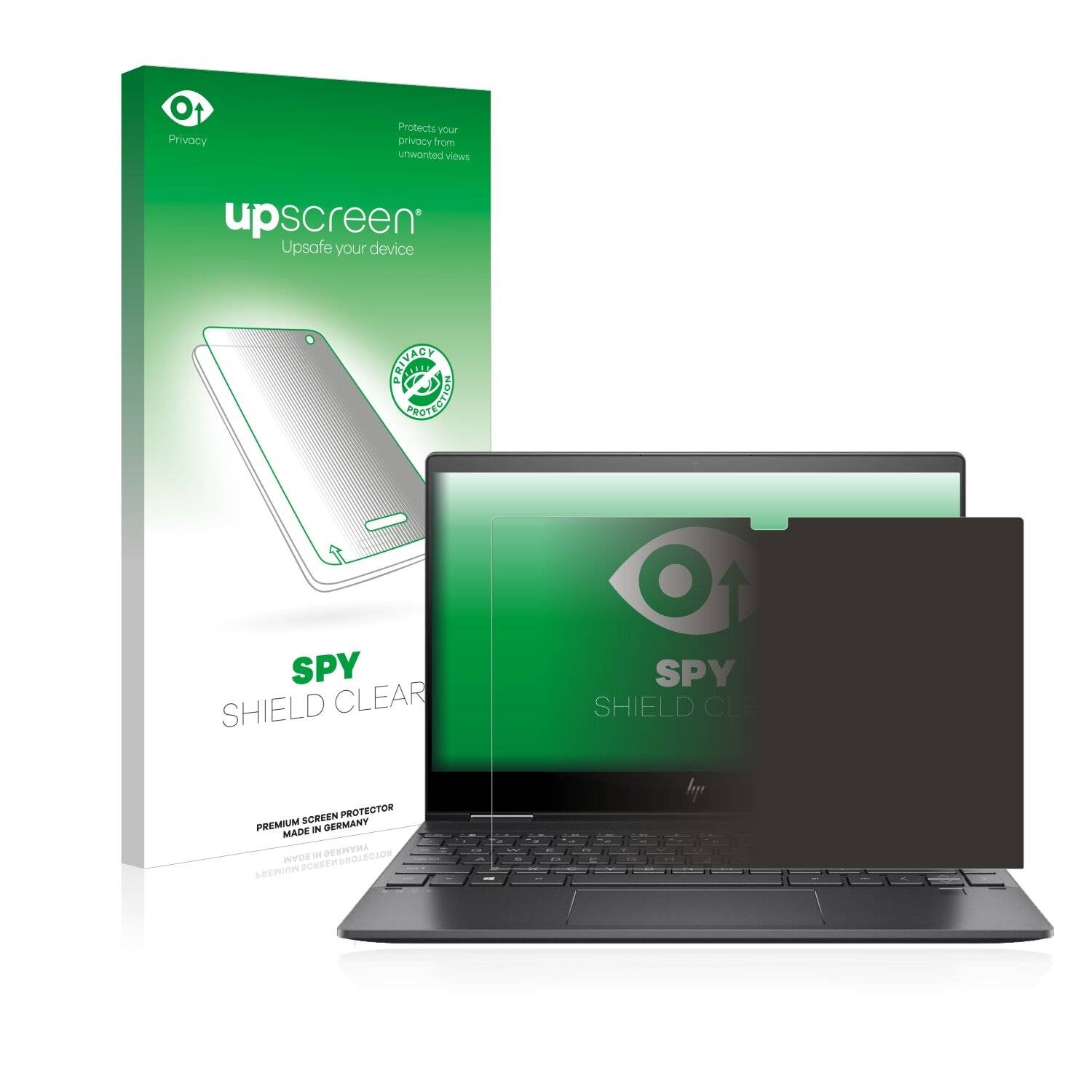 upscreen Spy Shield Clear Premium Blickschutzfolie für HP Envy x360