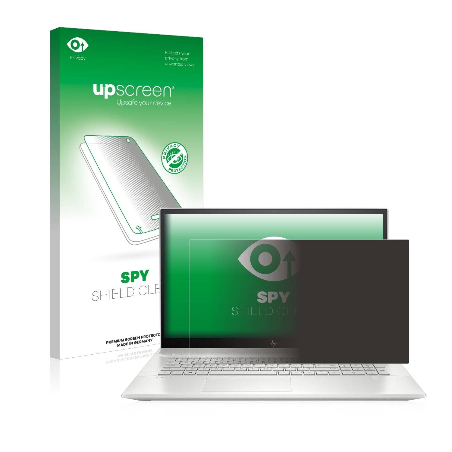 upscreen Spy Shield Clear Premium Blickschutzfolie für HP Envy
