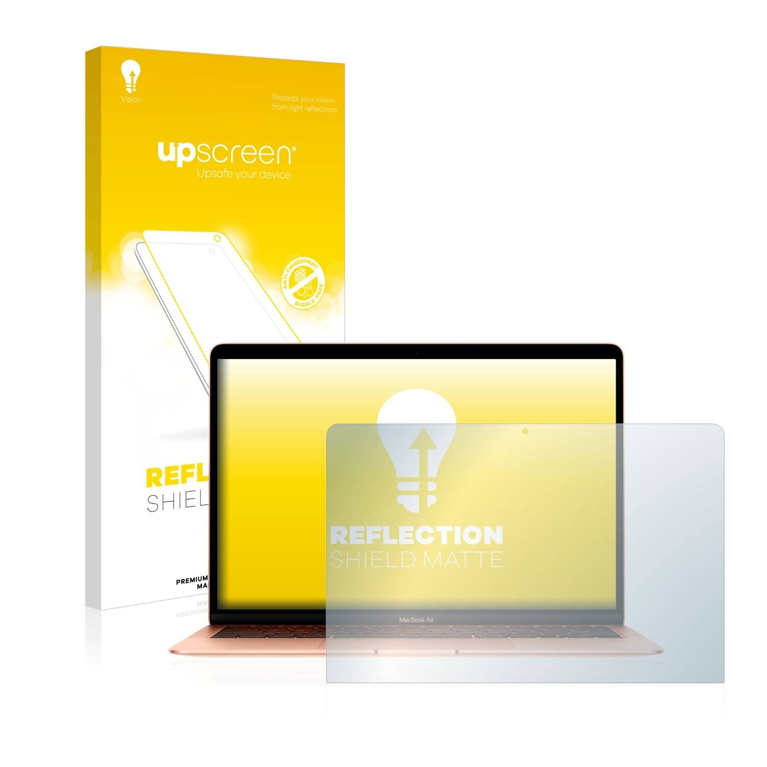 upscreen Reflection Shield Matte Premium Displayschutzfolie für Apple MacBook Air 13.3