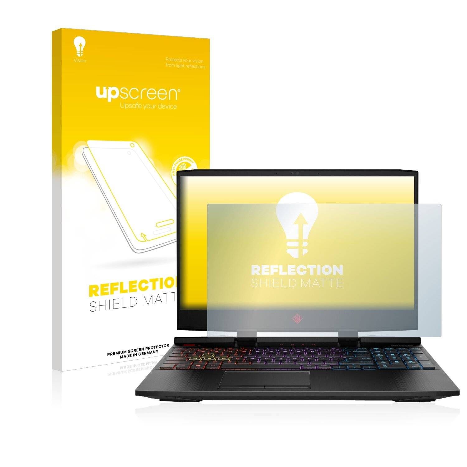 upscreen Reflection Shield Matte Premium Displayschutzfolie für HP Omen