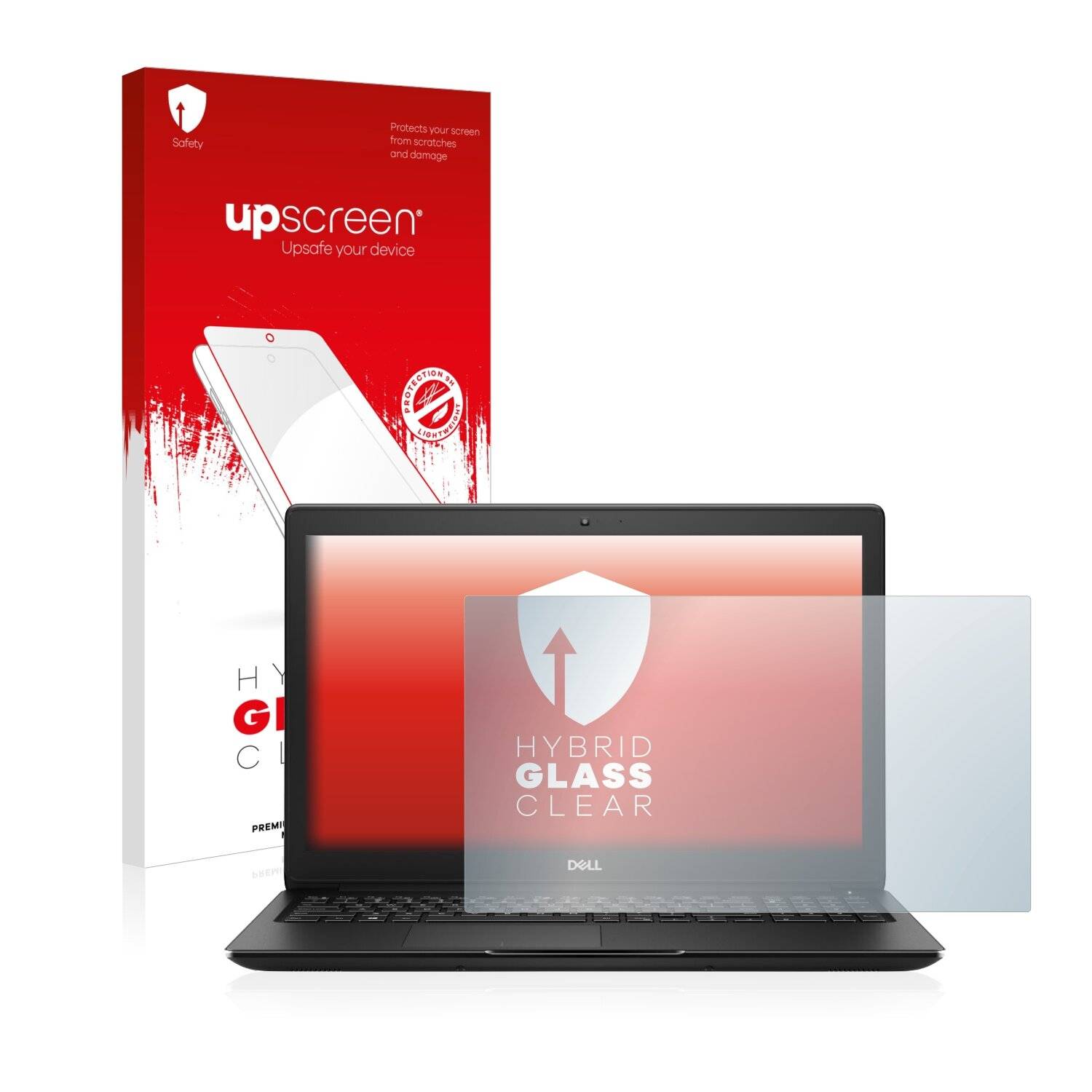 upscreen Hybrid Glass Clear Premium Schutzglas Folie für Dell Latitude