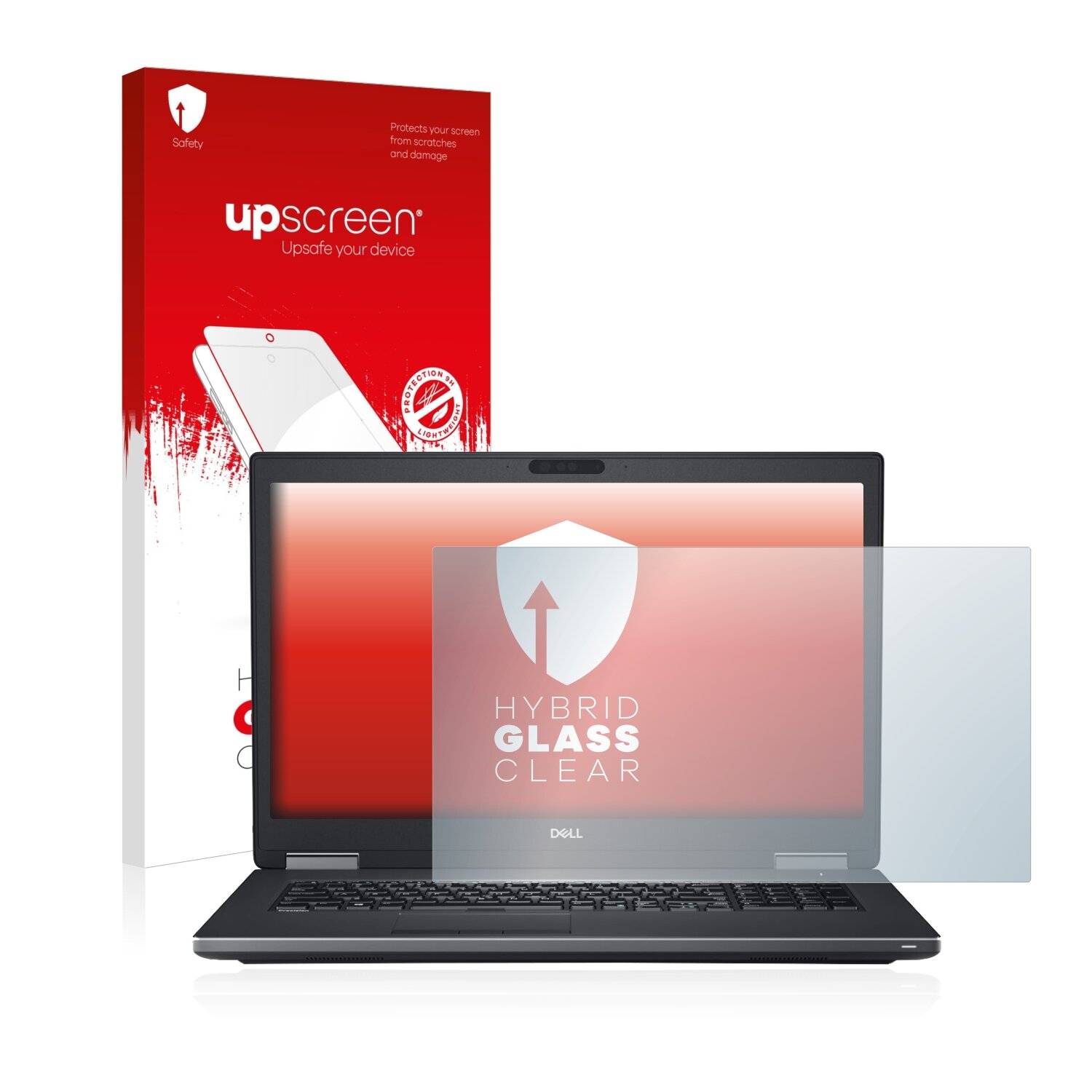 upscreen Hybrid Glass Clear Premium Schutzglas Folie für Dell Precision