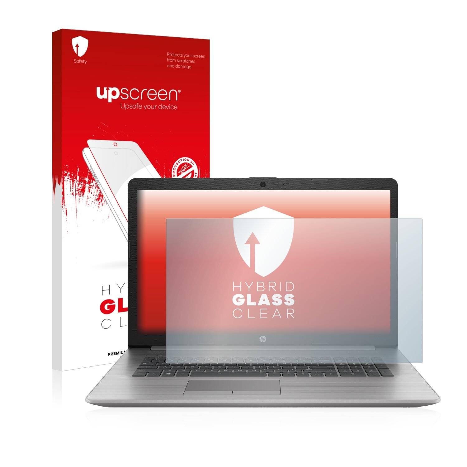 upscreen Hybrid Glass Clear Premium Schutzglas Folie für HP ProBook 470