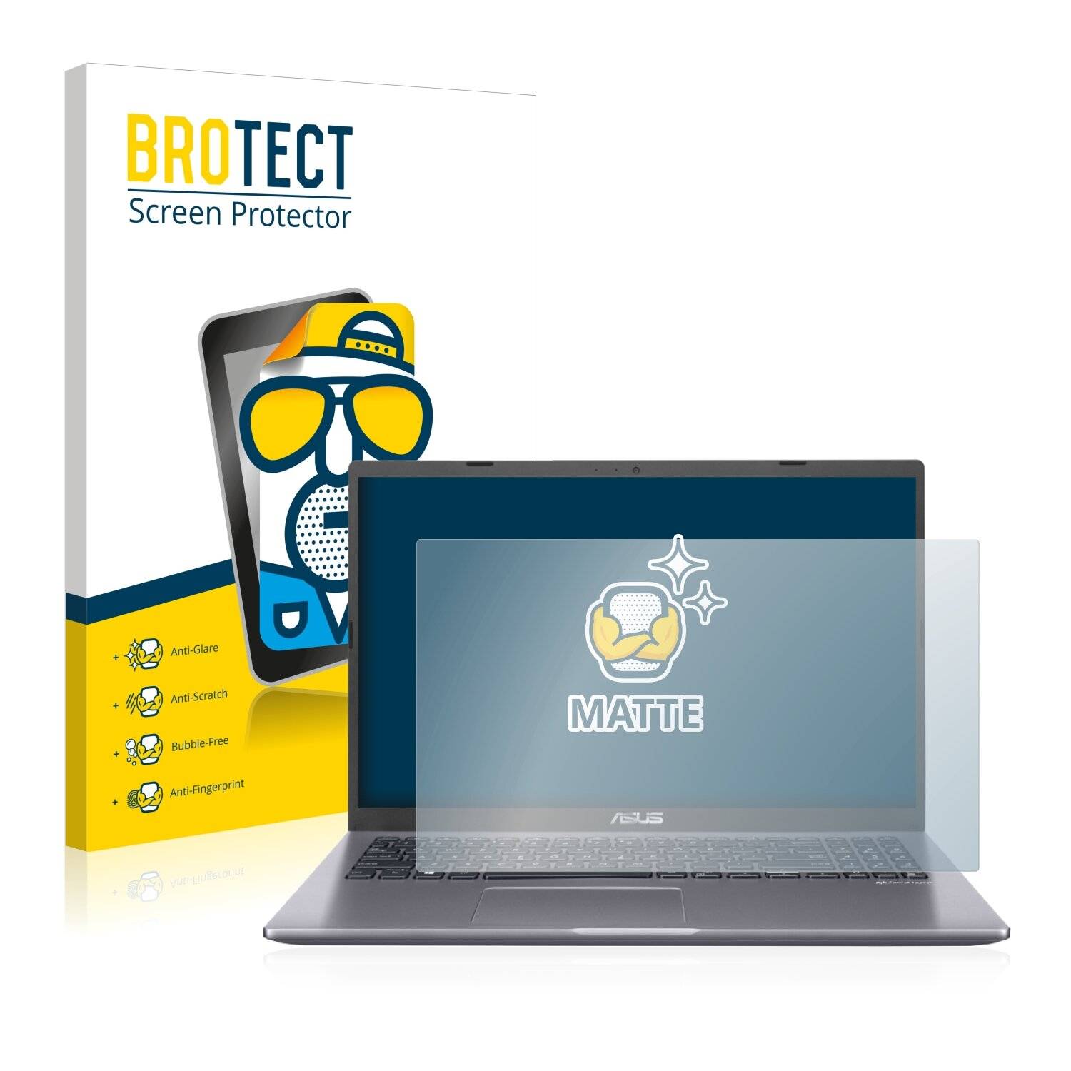 BROTECT Matte Displayschutzfolie für Asus VivoBook 15 D509DA - Entspiegelt,