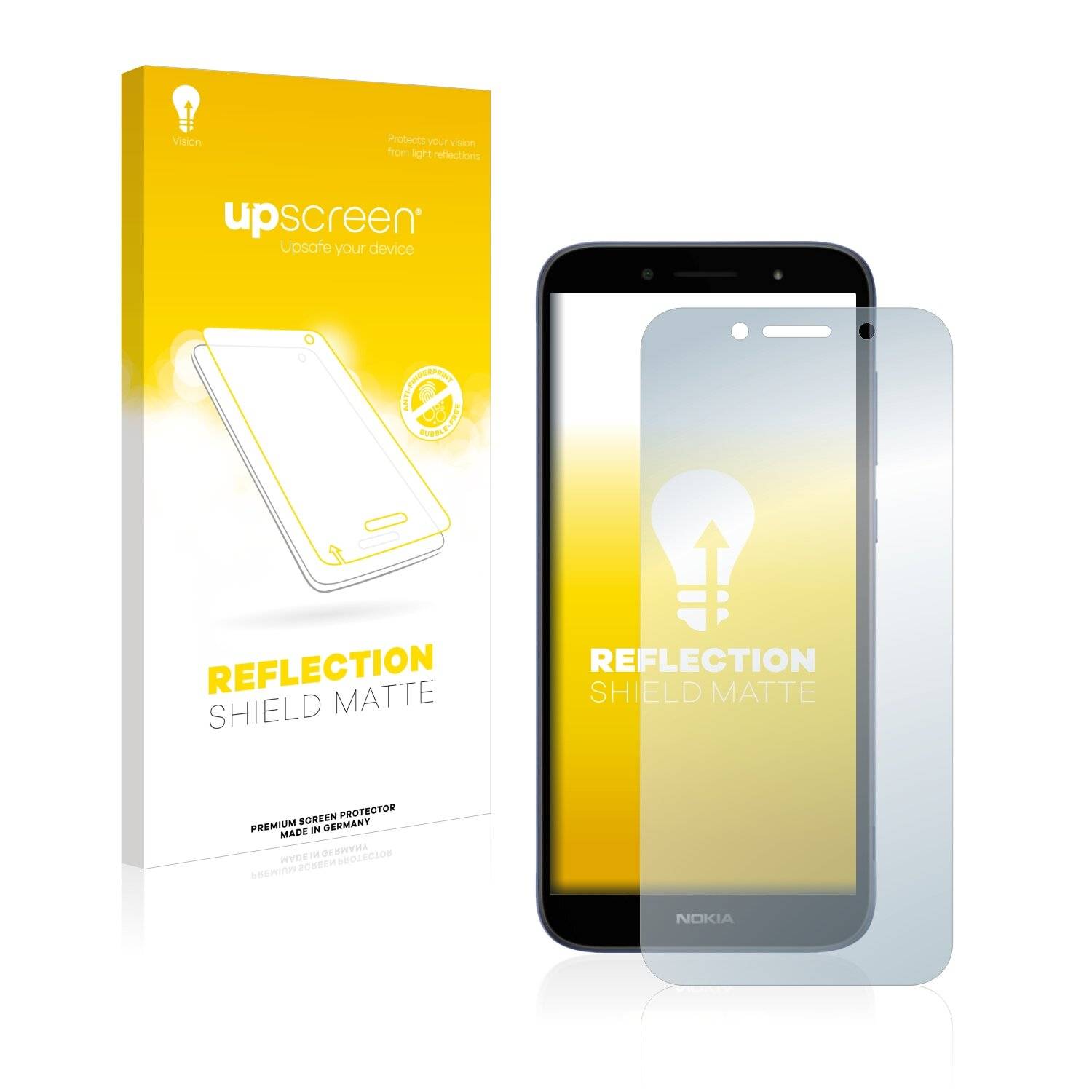 upscreen Reflection Shield Matte Premium Displayschutzfolie für Nokia C1