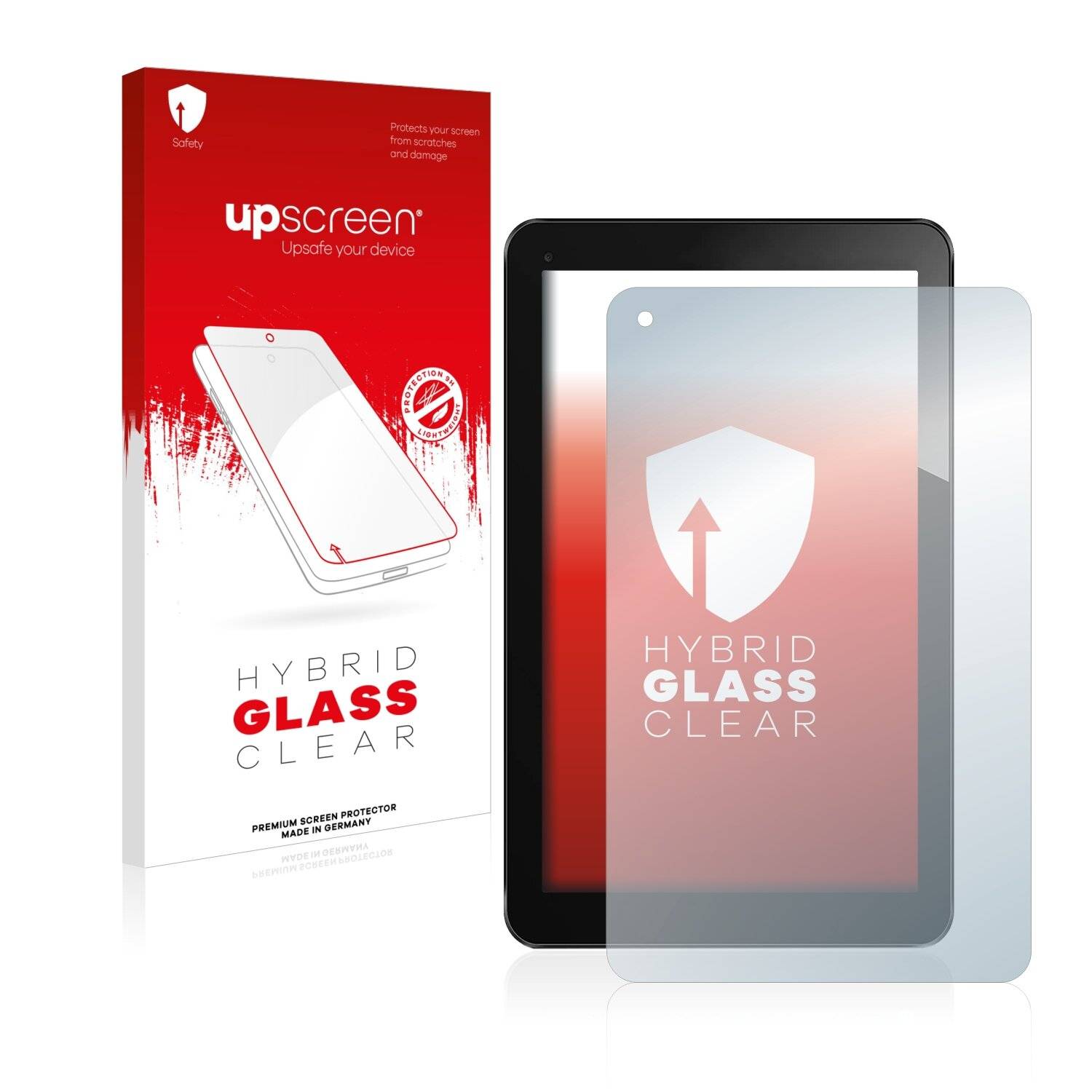 upscreen Hybrid Glass Clear Premium Schutzglas Folie für Odys Lux