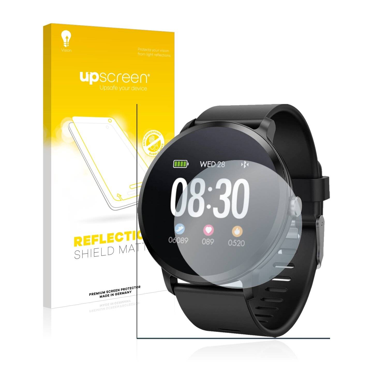 upscreen Reflection Shield Matte Premium Displayschutzfolie für fontastic FontaFit 340CH