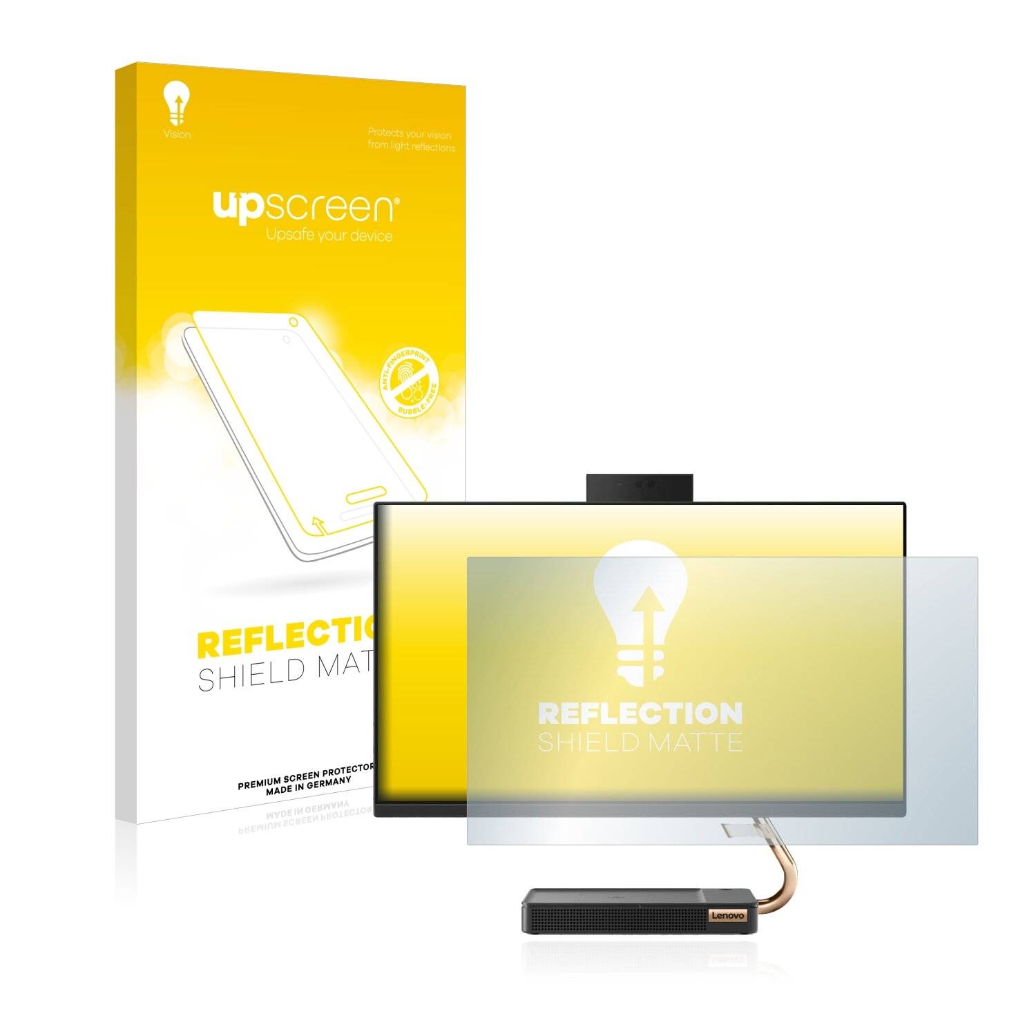 upscreen Reflection Shield Matte Premium Displayschutzfolie für Lenovo IdeaCentre