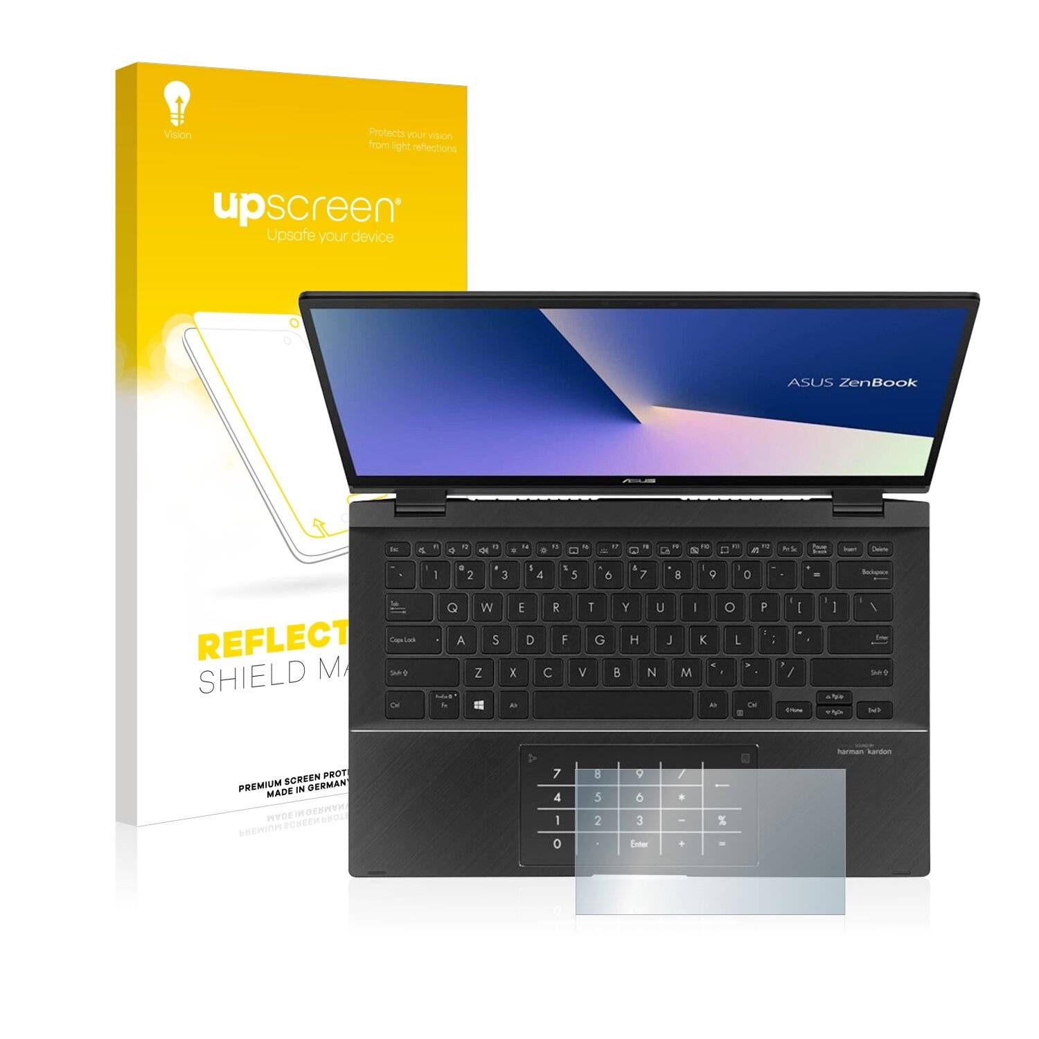 upscreen Reflection Shield Matte Premium Displayschutzfolie für Asus ZenBook Flip 14 UX463FA