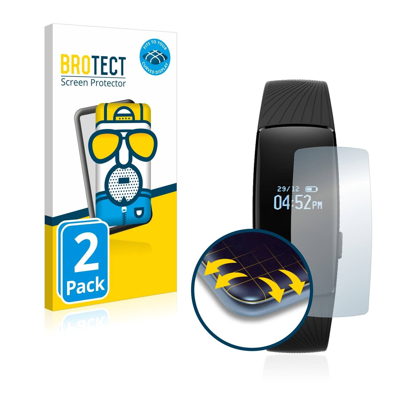 2x BROTECT Flex Matte Full-Cover Displayschutzfolie für Zomtop