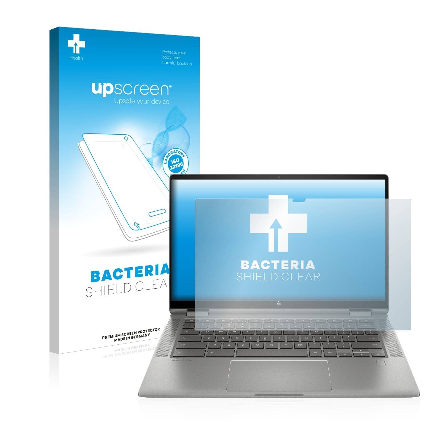 upscreen Bacteria Shield Clear Premium Antibakterielle Displayschutzfolie für HP Chromebook