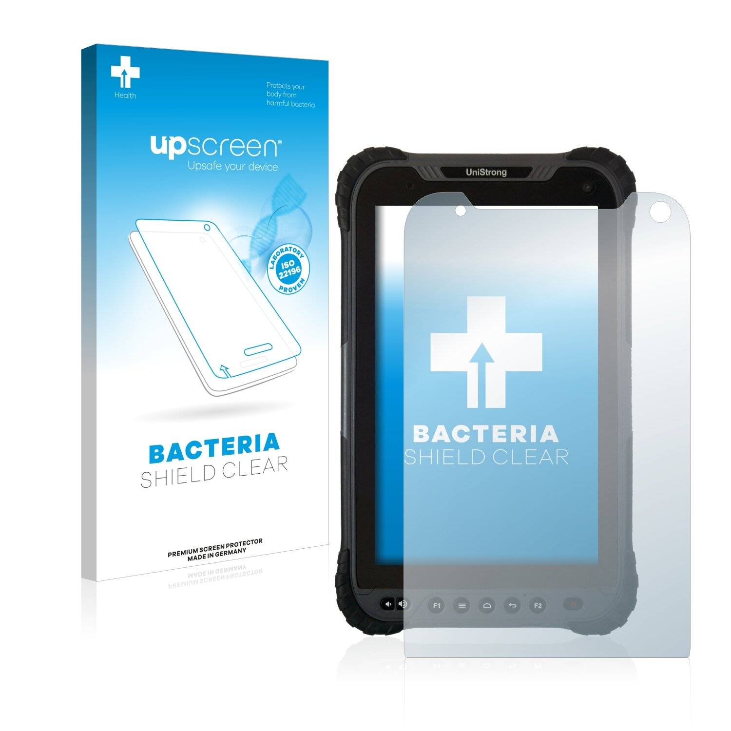 upscreen Bacteria Shield Clear Premium Antibakterielle Displayschutzfolie für UniStrong