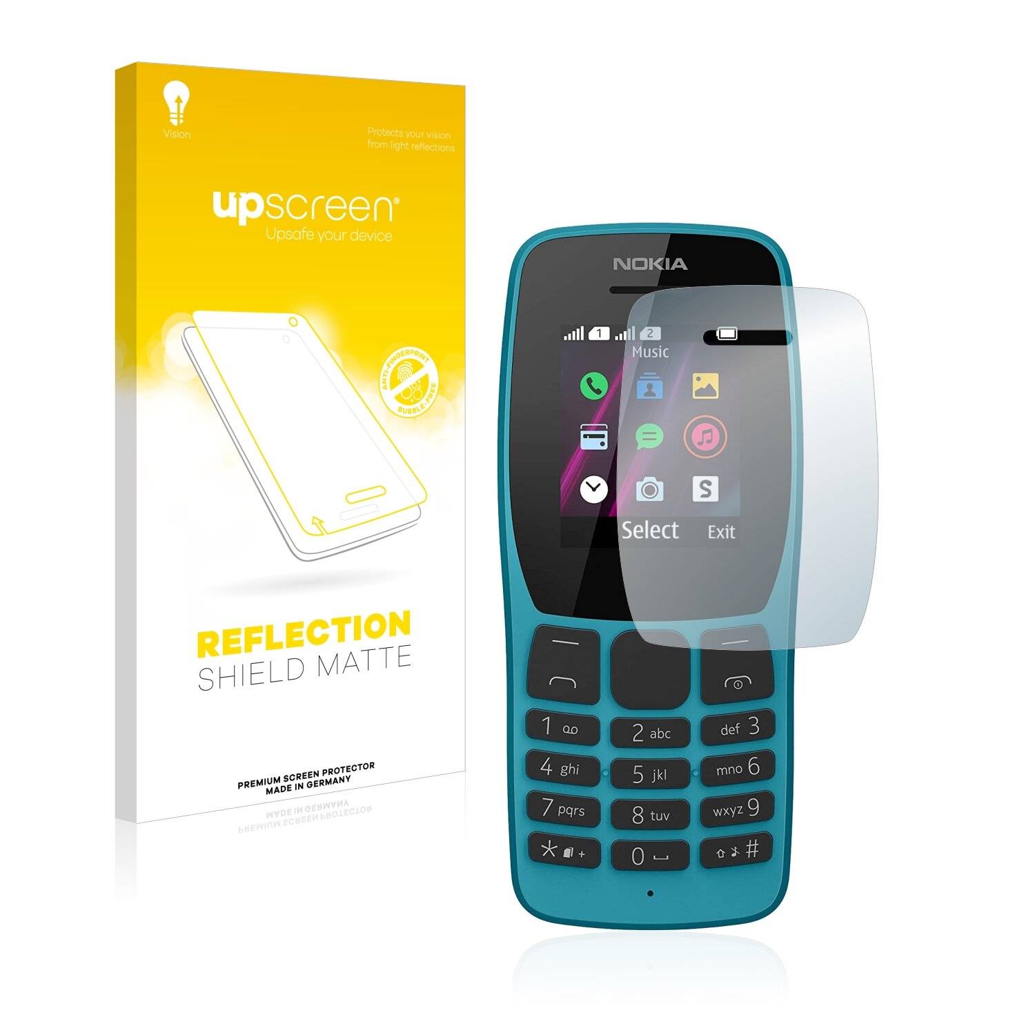 upscreen Reflection Shield Matte Premium Displayschutzfolie für Nokia 110