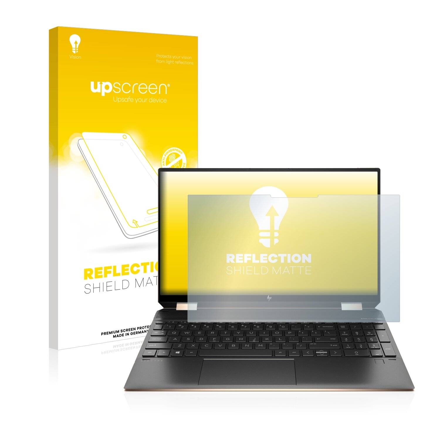 upscreen Reflection Shield Matte Premium Displayschutzfolie für HP Spectre x360
