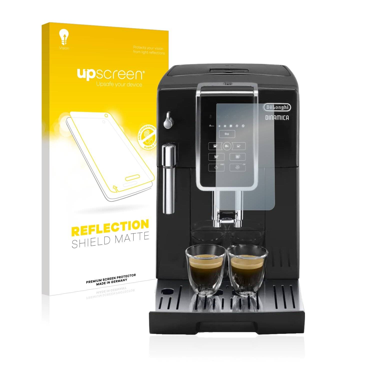 upscreen Reflection Shield Matte Premium Displayschutzfolie für DeLonghi Dinamica