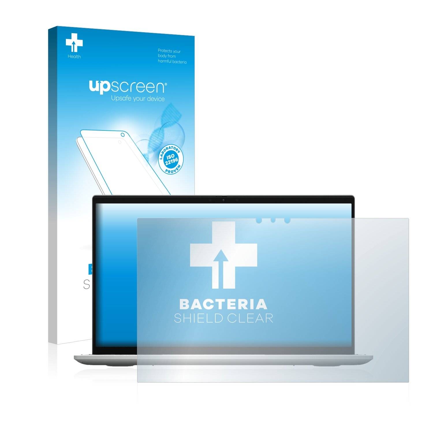 upscreen Bacteria Shield Clear Premium Antibakterielle Displayschutzfolie für Dell Inspiron