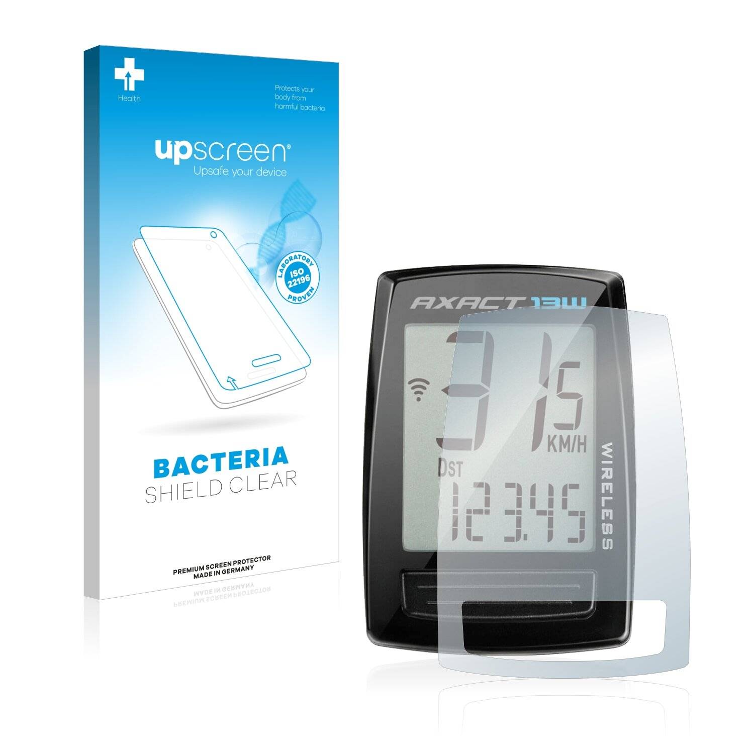 upscreen Bacteria Shield Clear Premium Antibakterielle Displayschutzfolie für Giant Axact