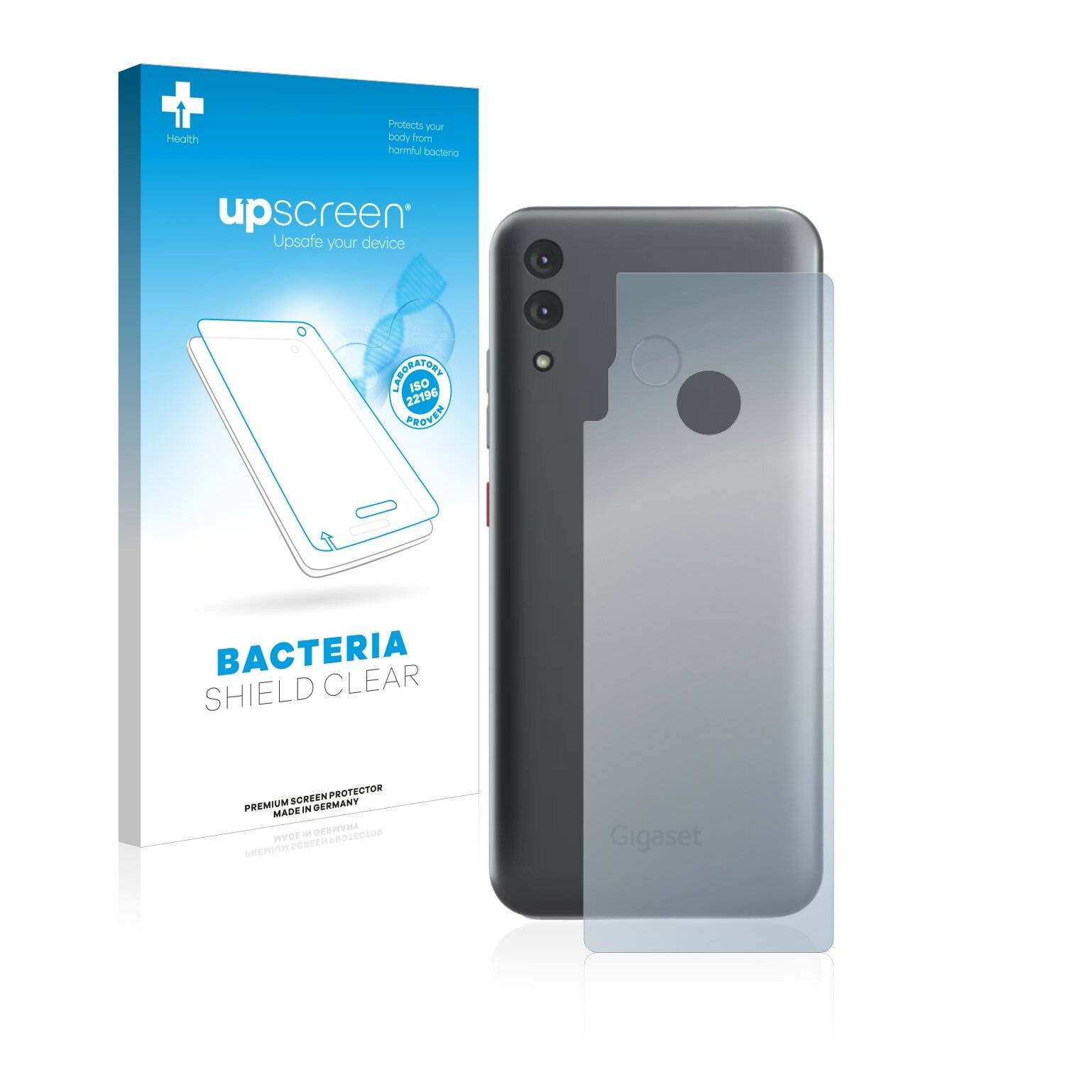 upscreen Bacteria Shield Clear Premium Antibakterielle Displayschutzfolie für Gigaset GS3
