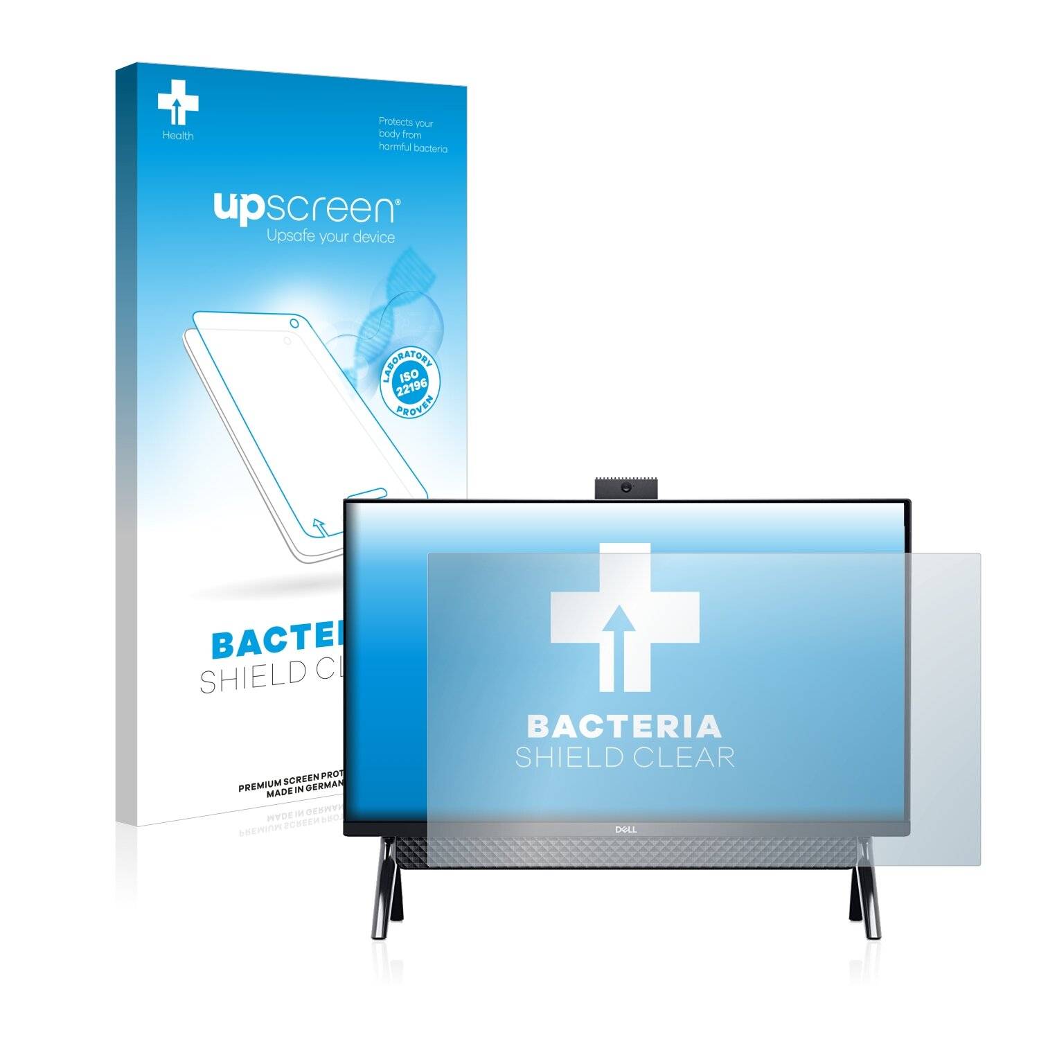 upscreen Bacteria Shield Clear Premium Antibakterielle Displayschutzfolie für Dell Inspiron