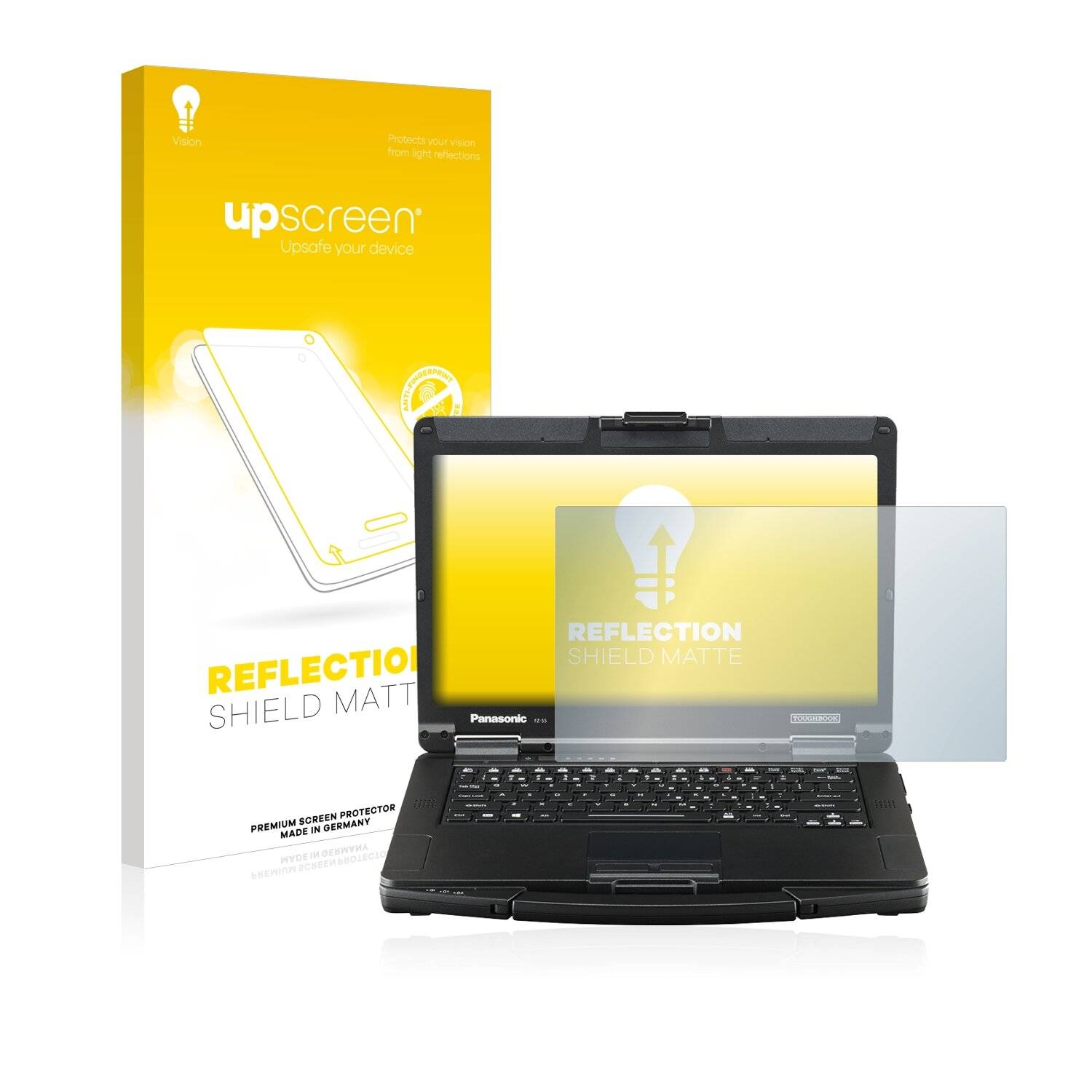 upscreen Reflection Shield Matte Premium Displayschutzfolie für Panasonic Toughbook FZ-55