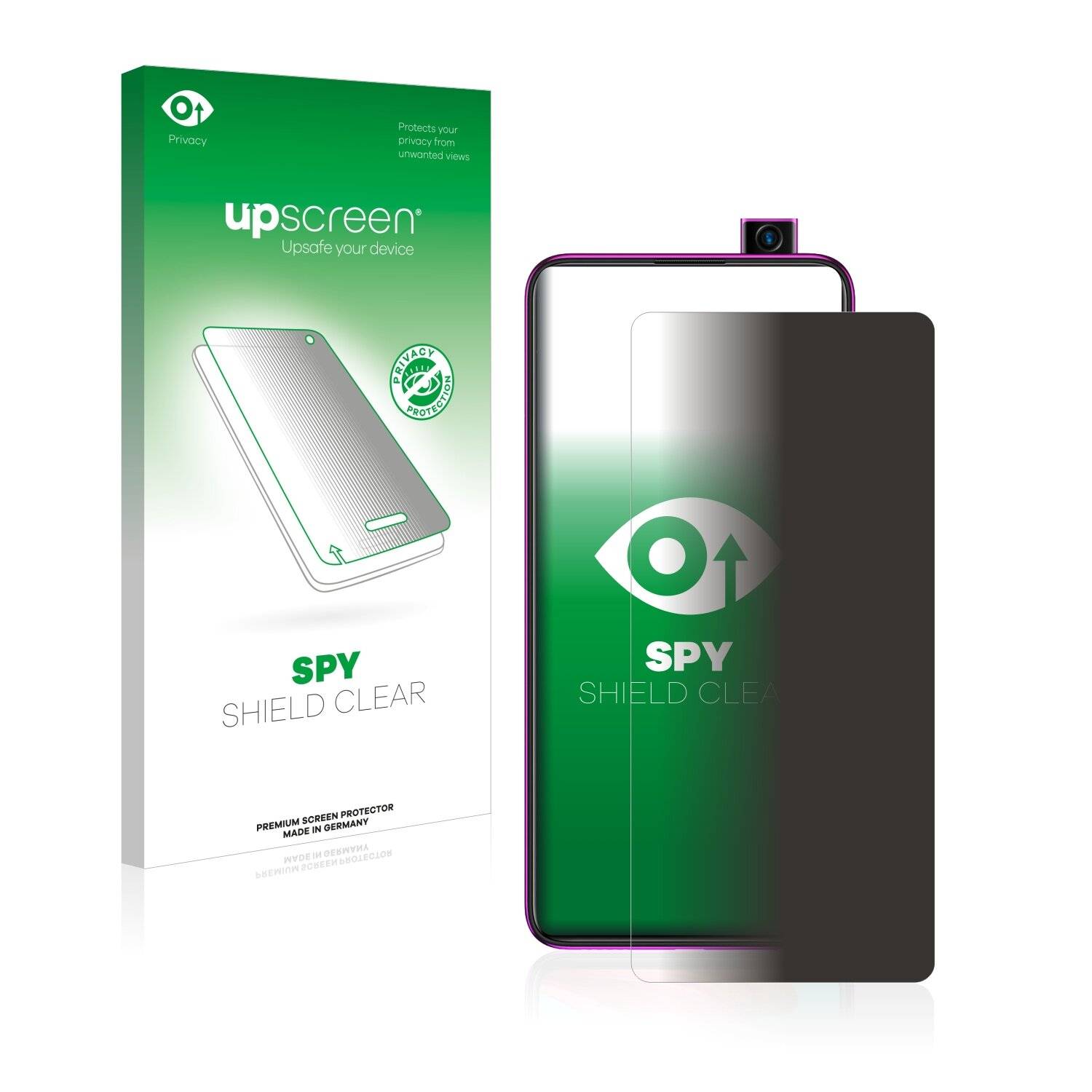 upscreen Spy Shield Clear Premium Blickschutzfolie für Infinix S5